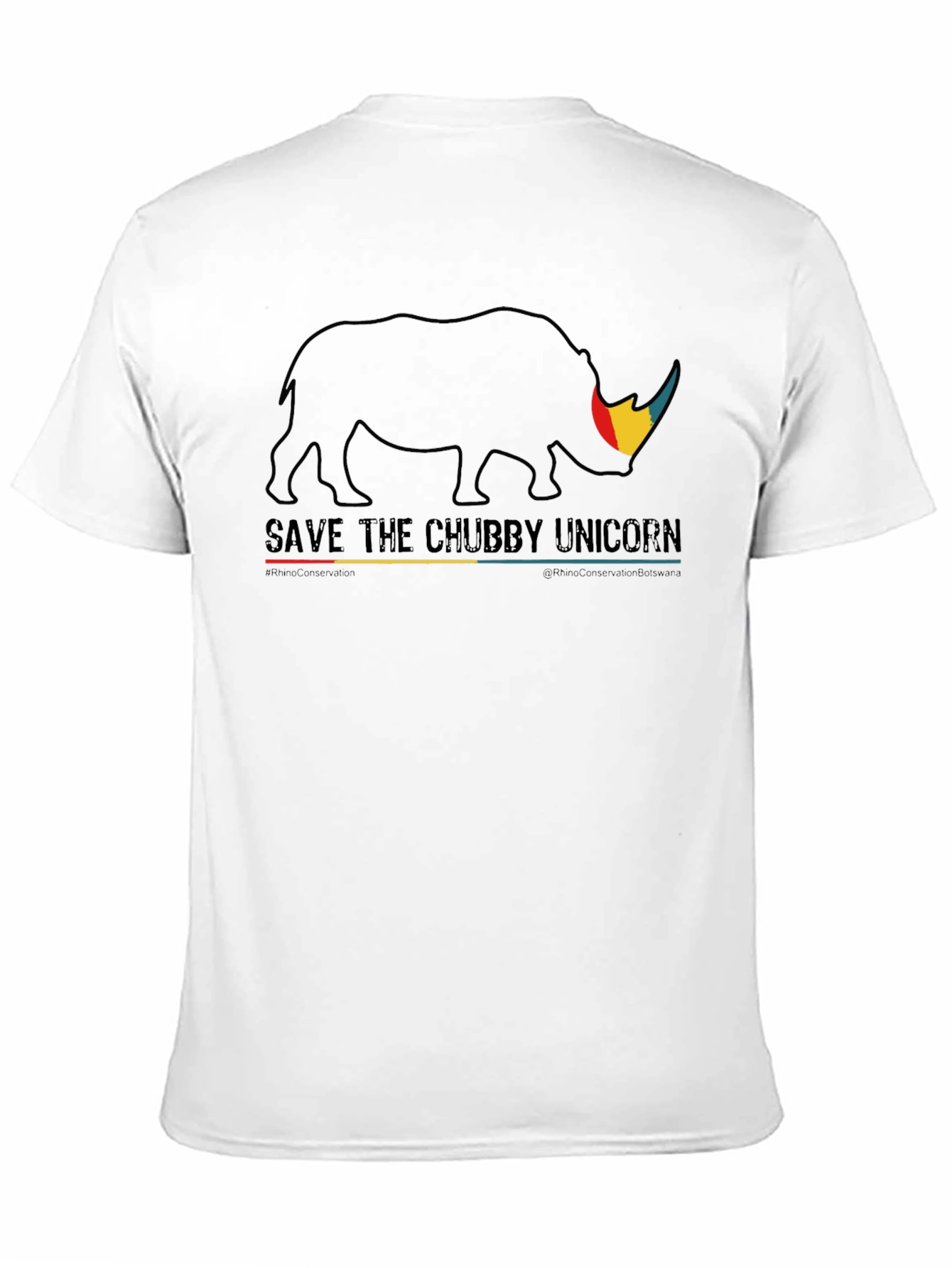 Save The Chubby Unicorn Black T-Shirt