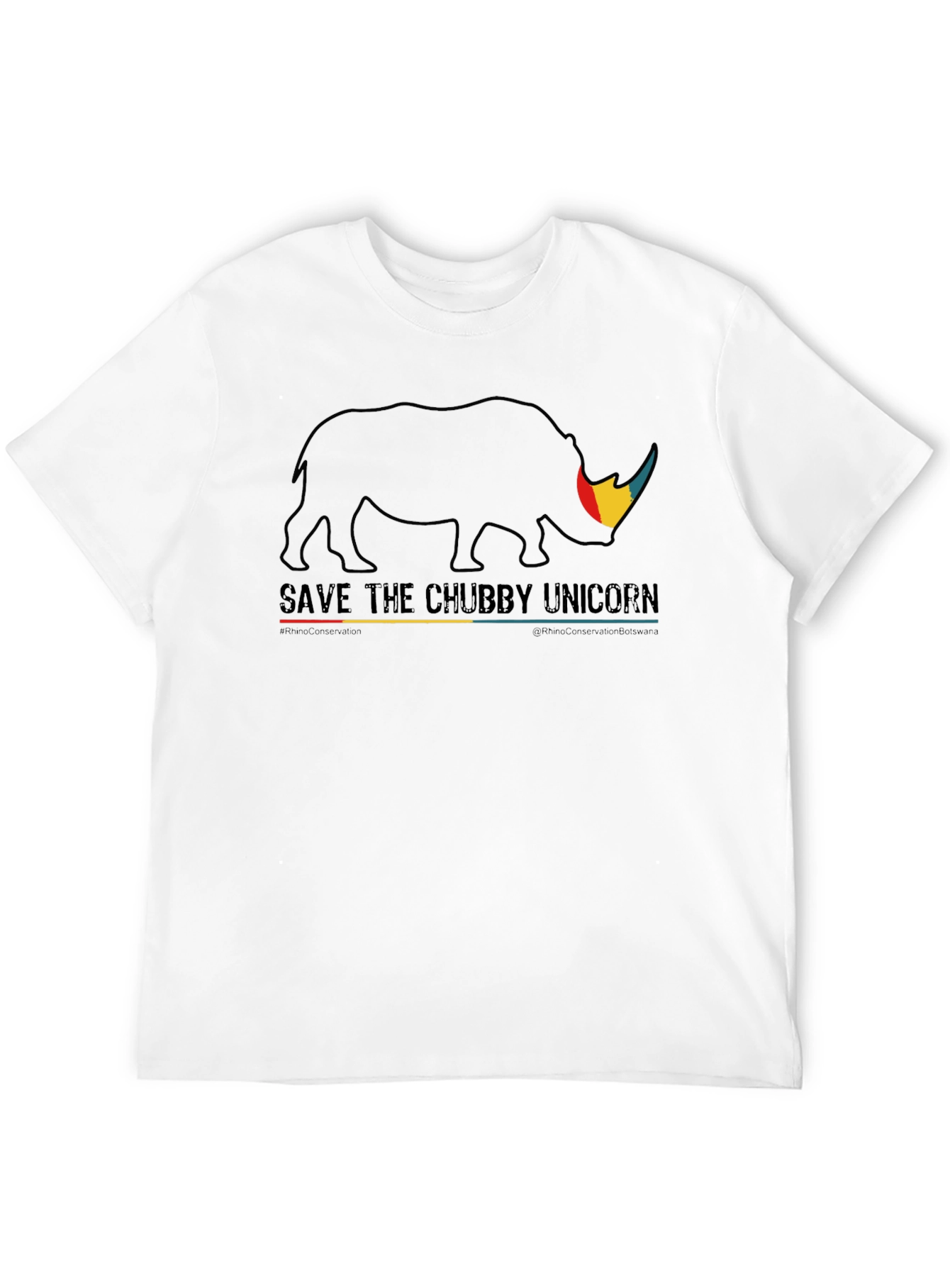 Save The Chubby Unicorn Black T-Shirt