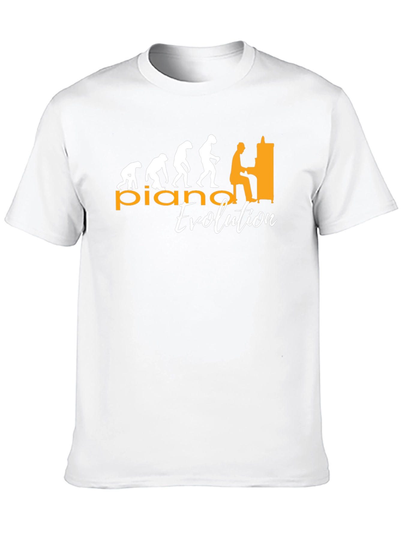 Piano Evolution Graphic T-Shirt - Musician Humor Tee