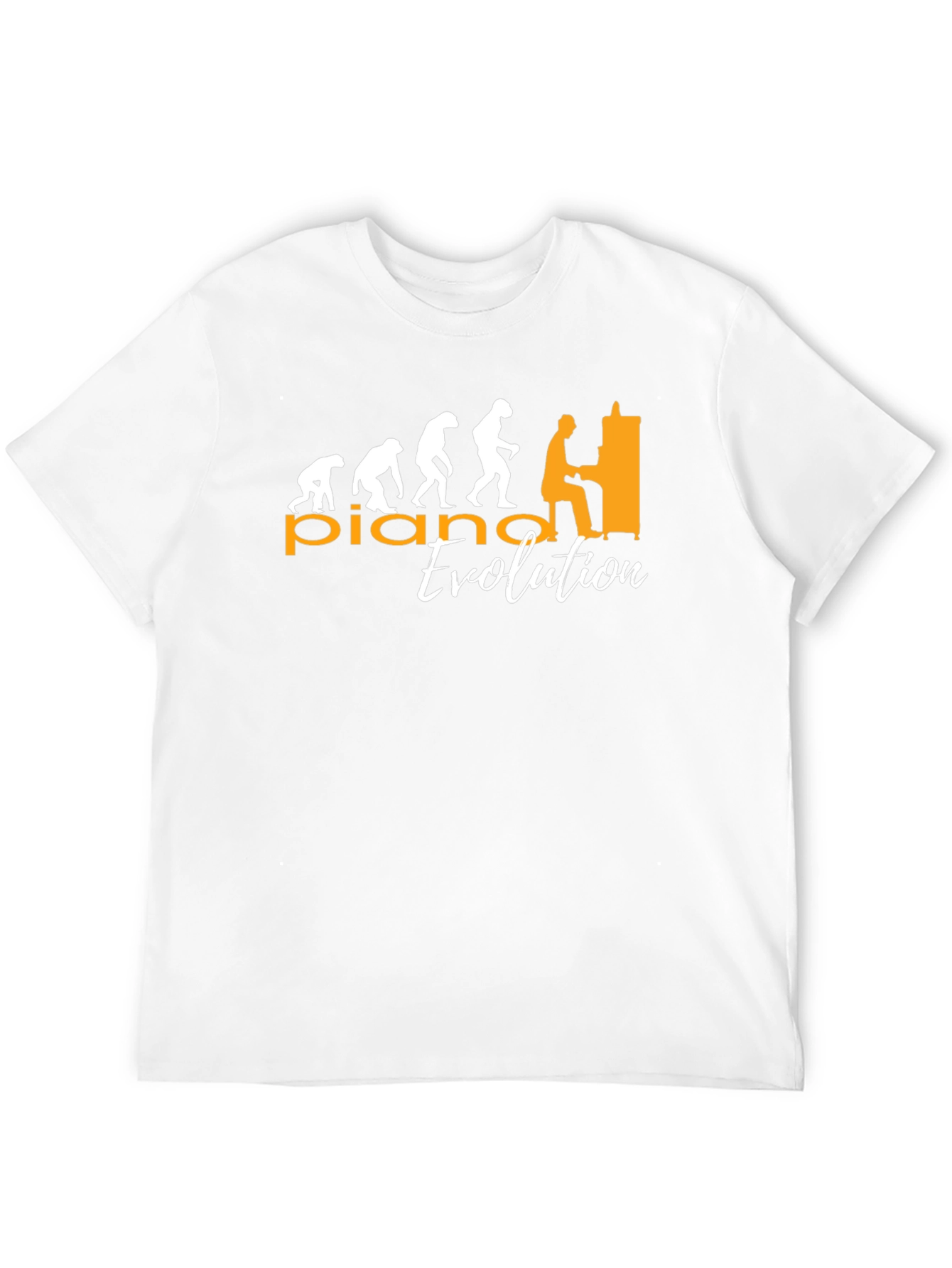 Piano Evolution Graphic T-Shirt - Musician Humor Tee