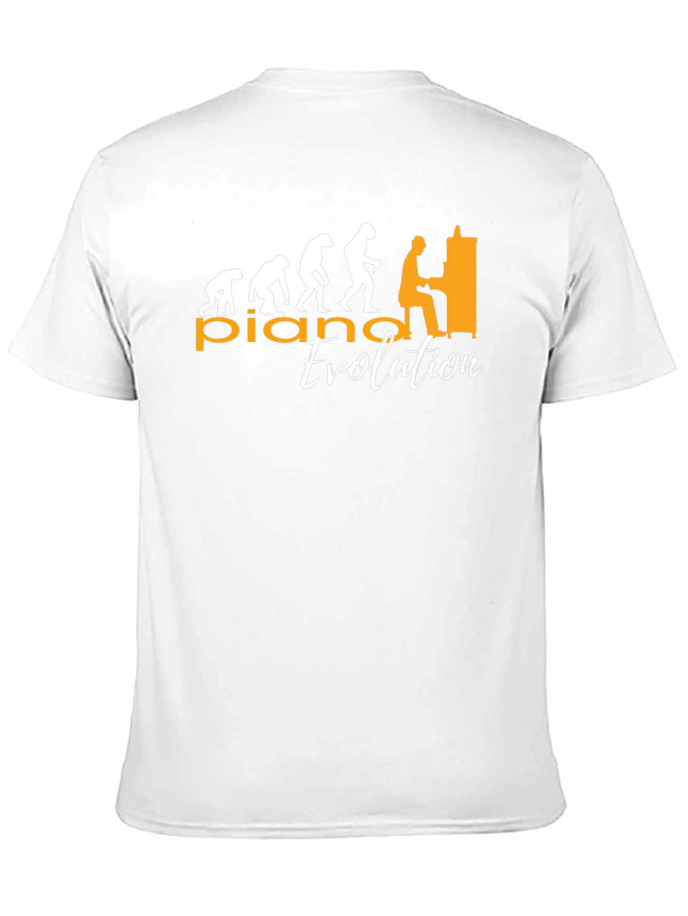 Piano Evolution Graphic T-Shirt - Musician Humor Tee