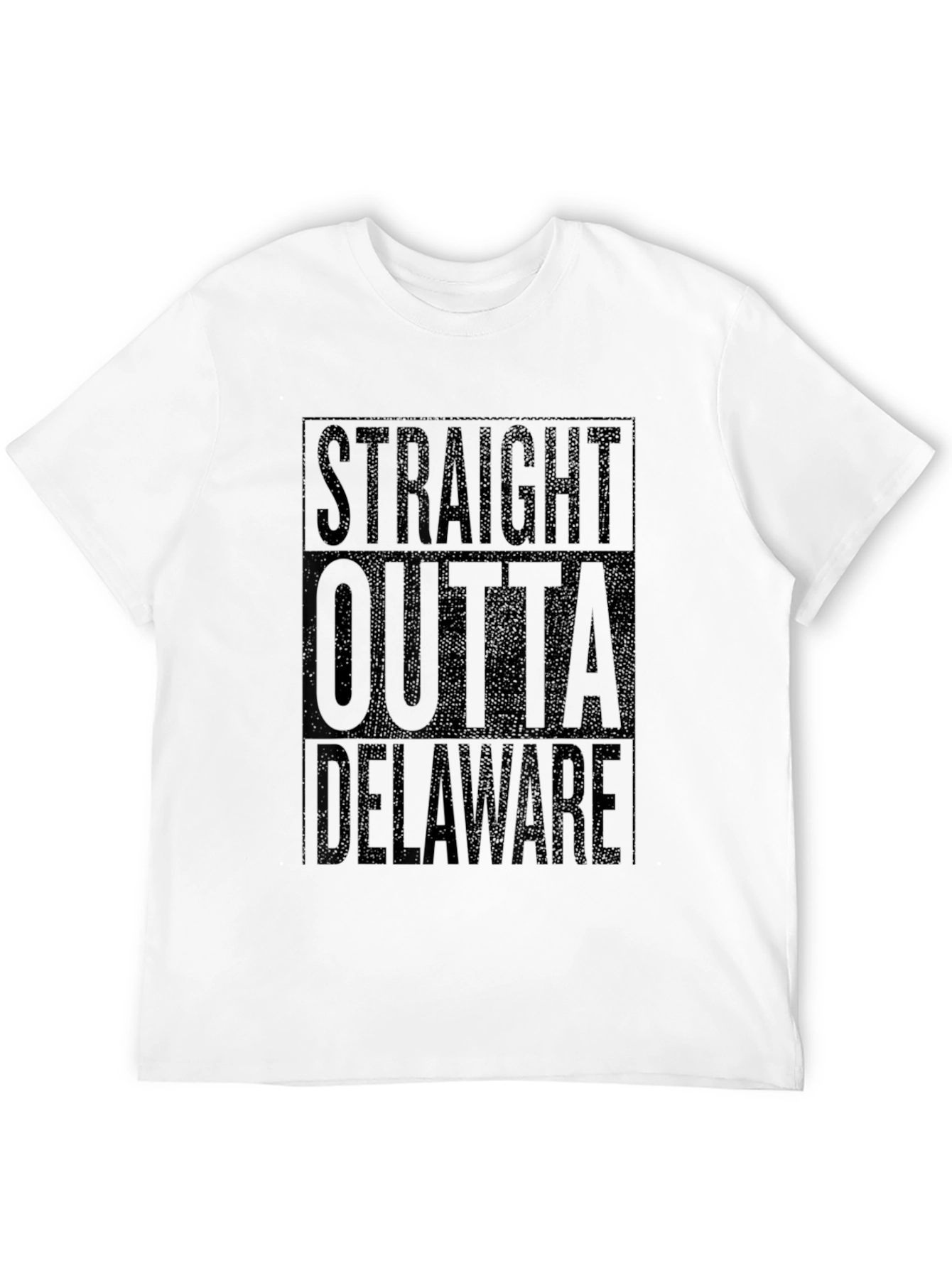 Straight Outta Delaware Black T-Shirt