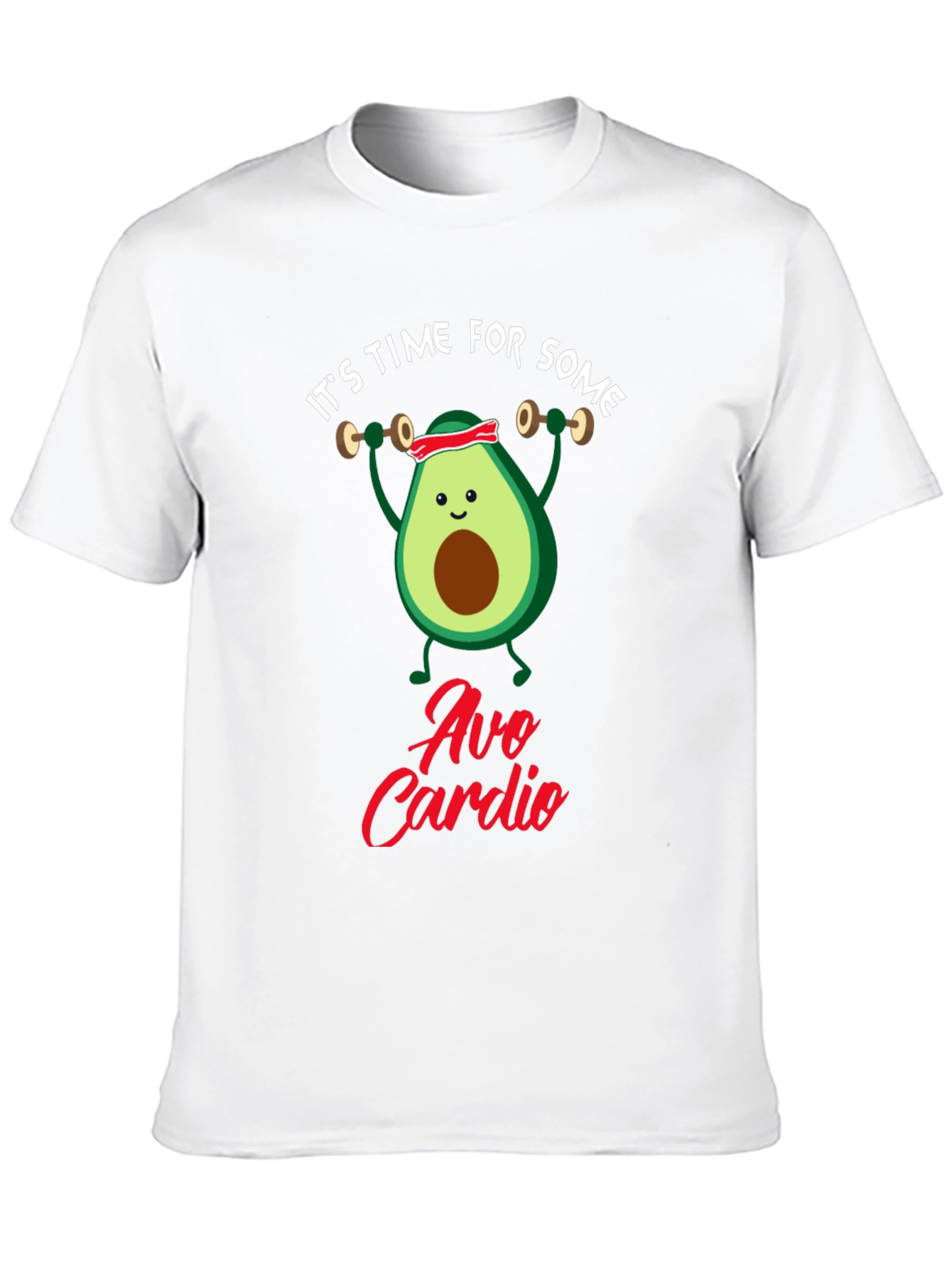 Avo Cardio Black T-Shirt - Gym Humor