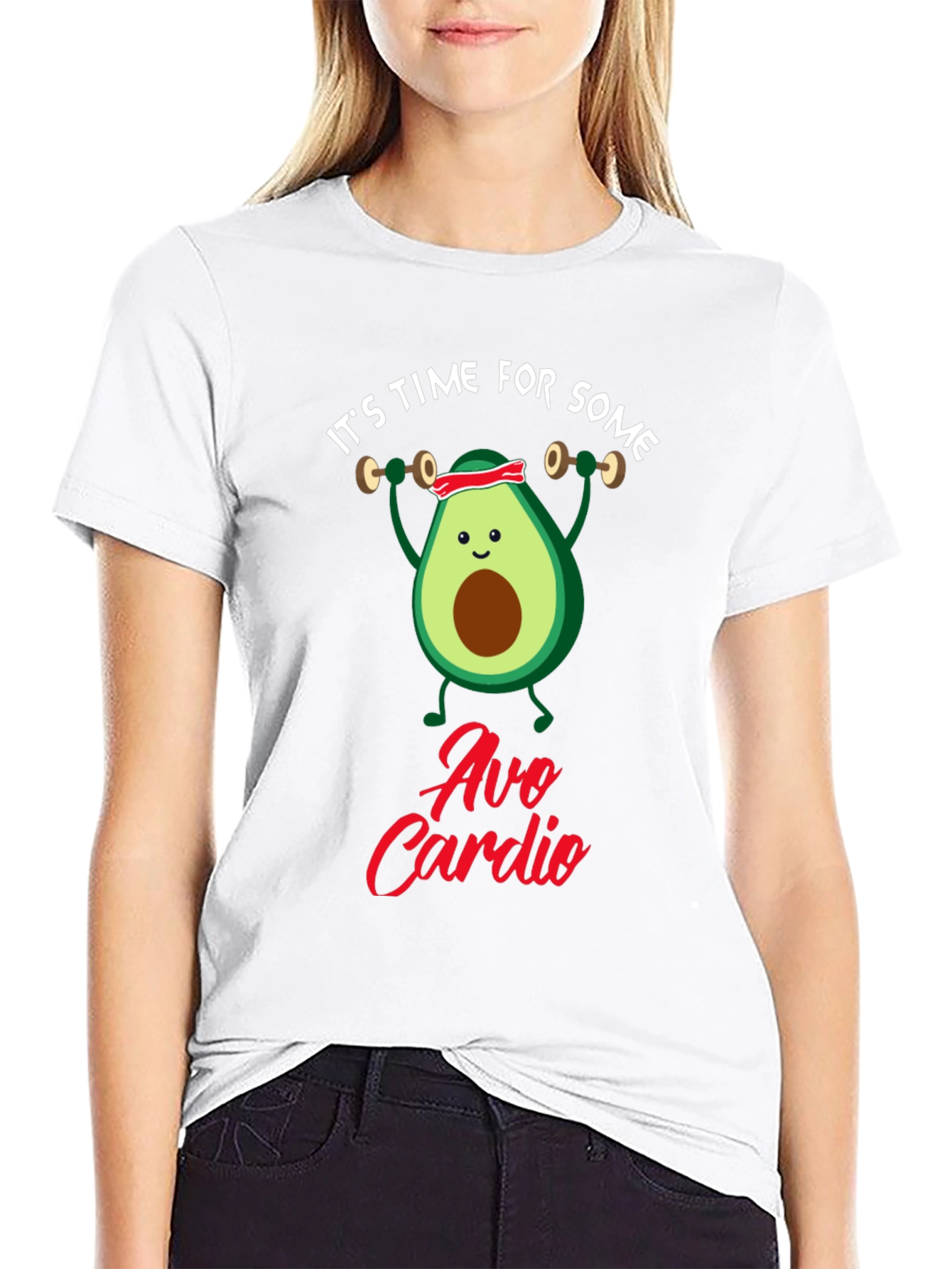 Avo Cardio Black T-Shirt - Gym Humor