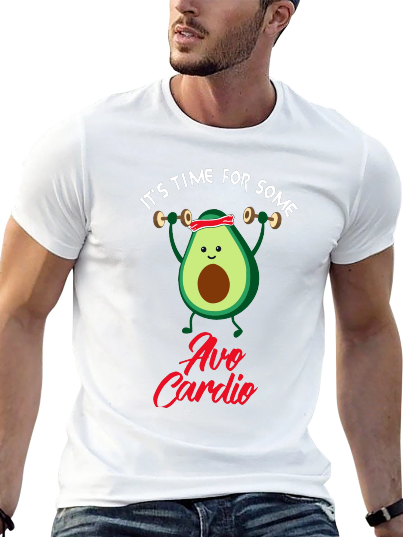 Avo Cardio Black T-Shirt - Gym Humor