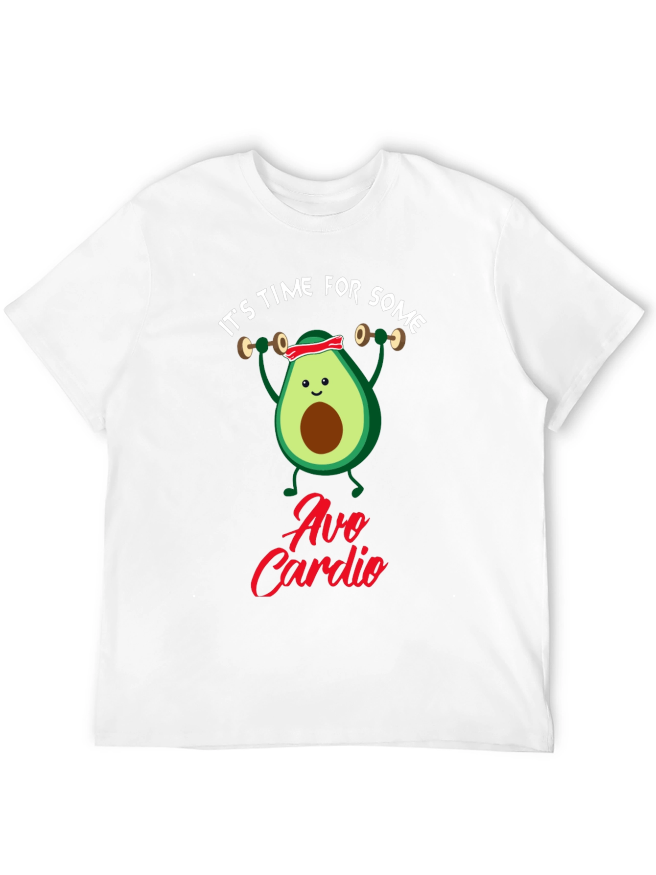 Avo Cardio Black T-Shirt - Gym Humor