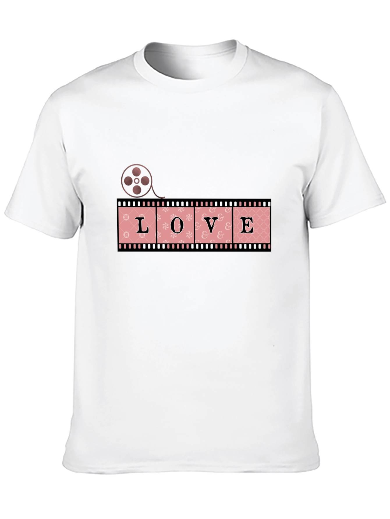 Love Film Strip Graphic T-Shirt