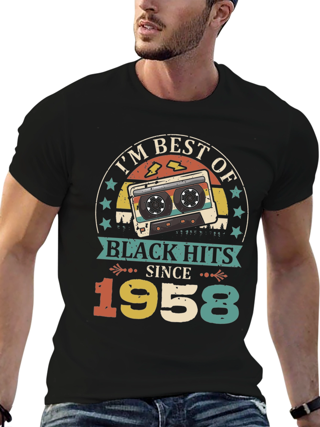 Best of Black Hits Since 1958 Cassette Tape T-Shirt