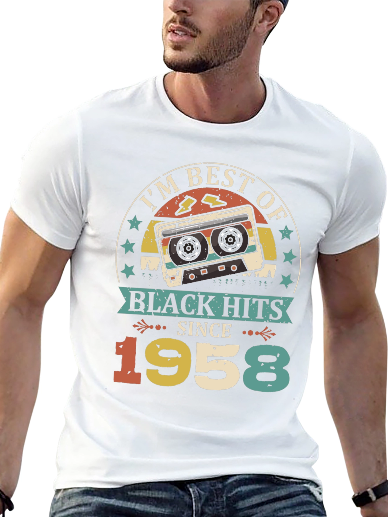 Best of Black Hits Since 1958 Cassette Tape T-Shirt