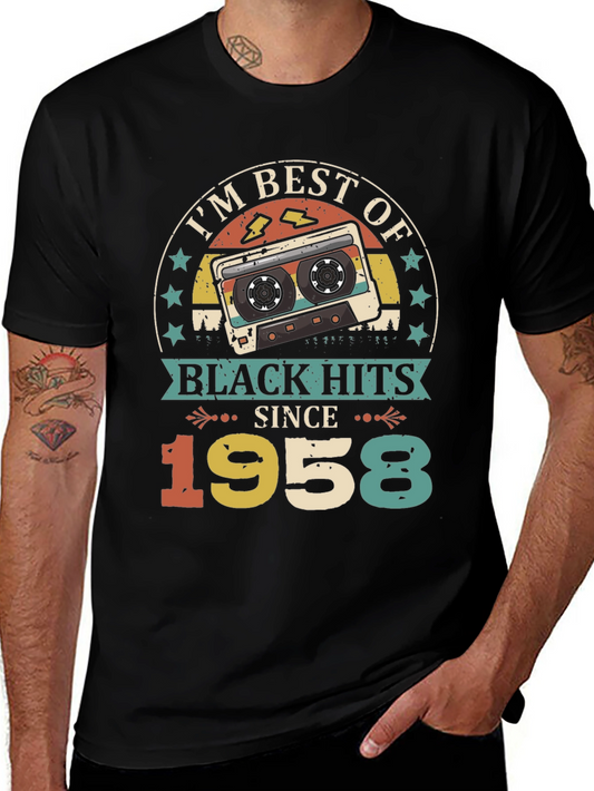 Best of Black Hits Since 1958 Cassette Tape T-Shirt