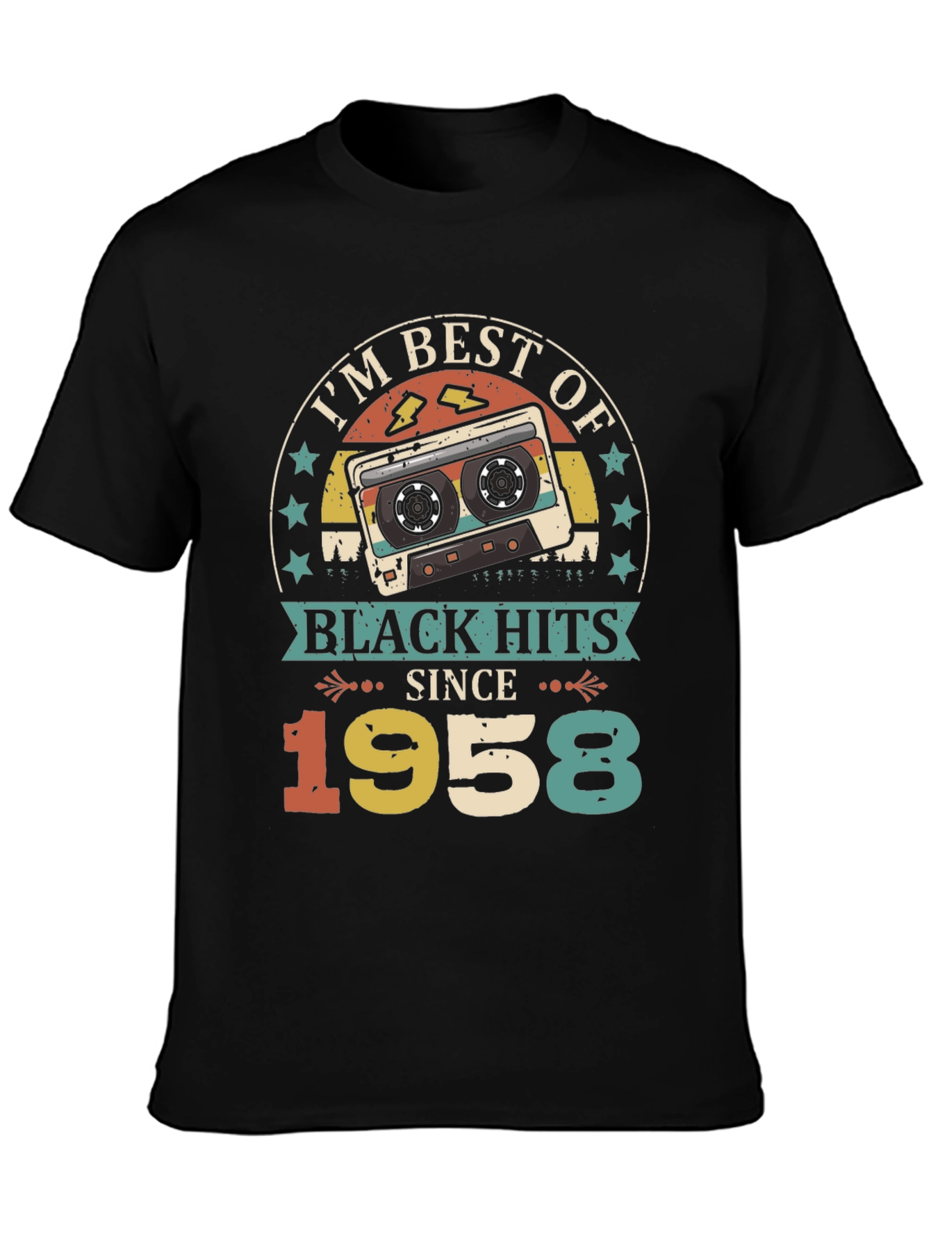 Best of Black Hits Since 1958 Cassette Tape T-Shirt