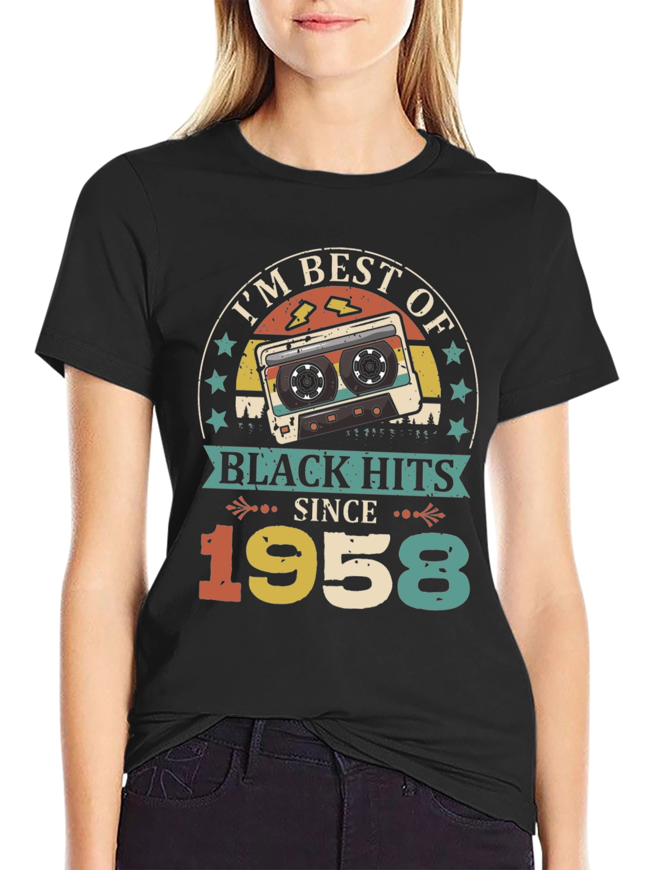 Best of Black Hits Since 1958 Cassette Tape T-Shirt