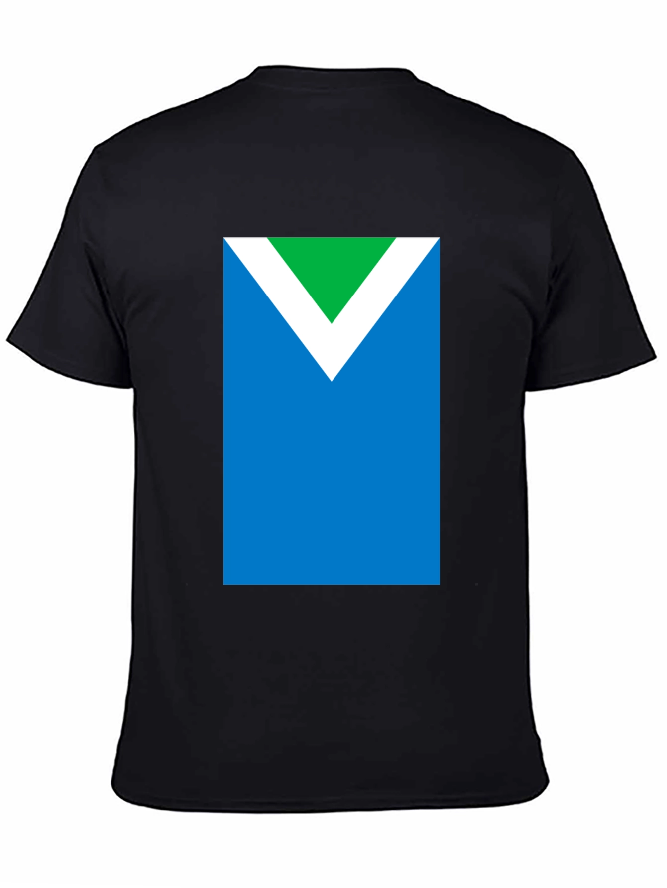 Vegan Symbol T-Shirt - Green White and Blue