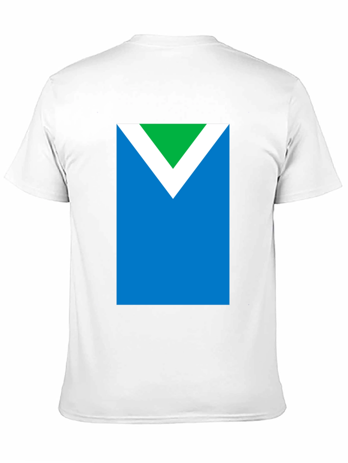 Vegan Symbol T-Shirt - Green White and Blue