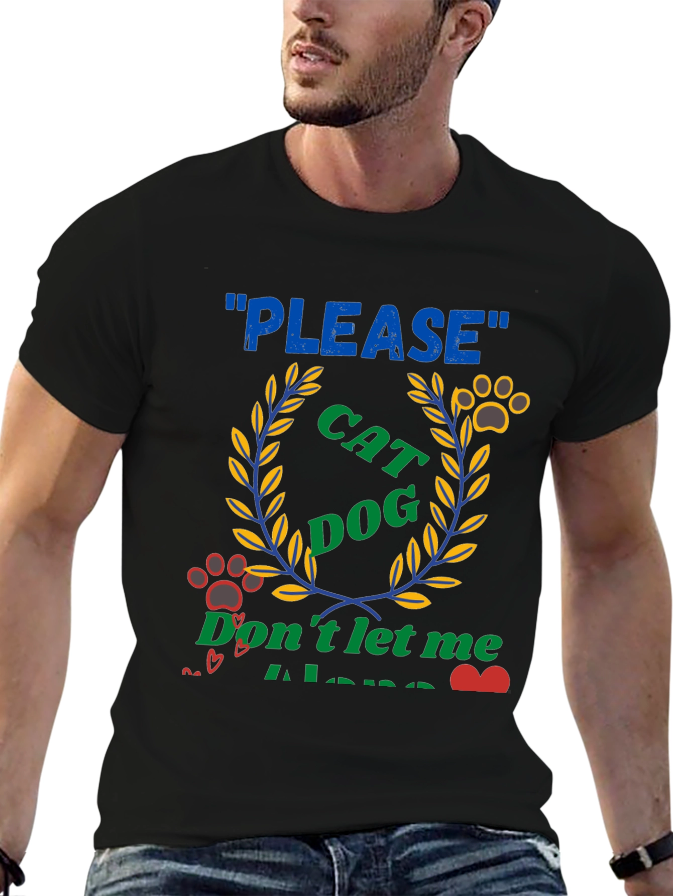 Please Cat Dog - Dont Let Me Alone T-Shirt