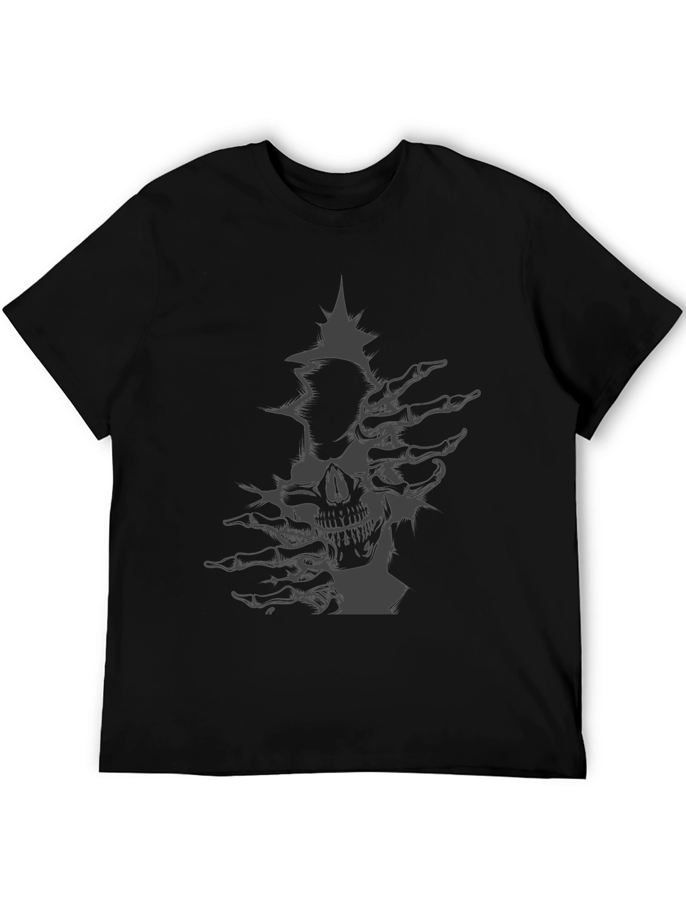 Skull Graphic Tee - Dark Skeleton Design