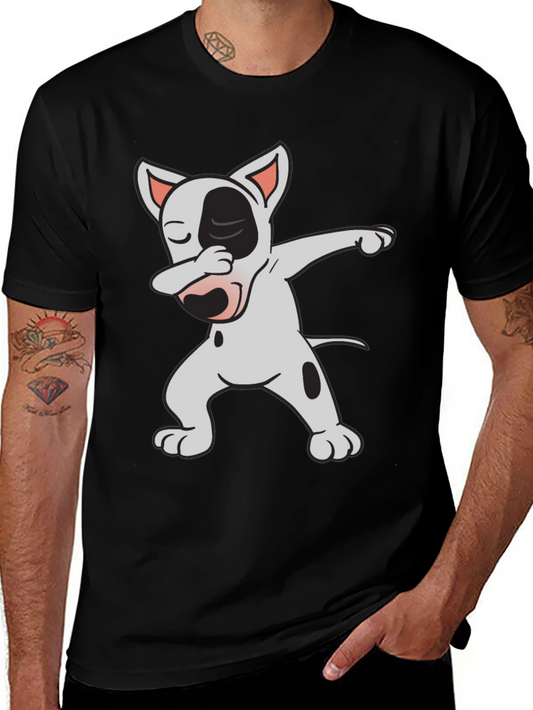 Dabbing Bull Terrier Graphic Tee