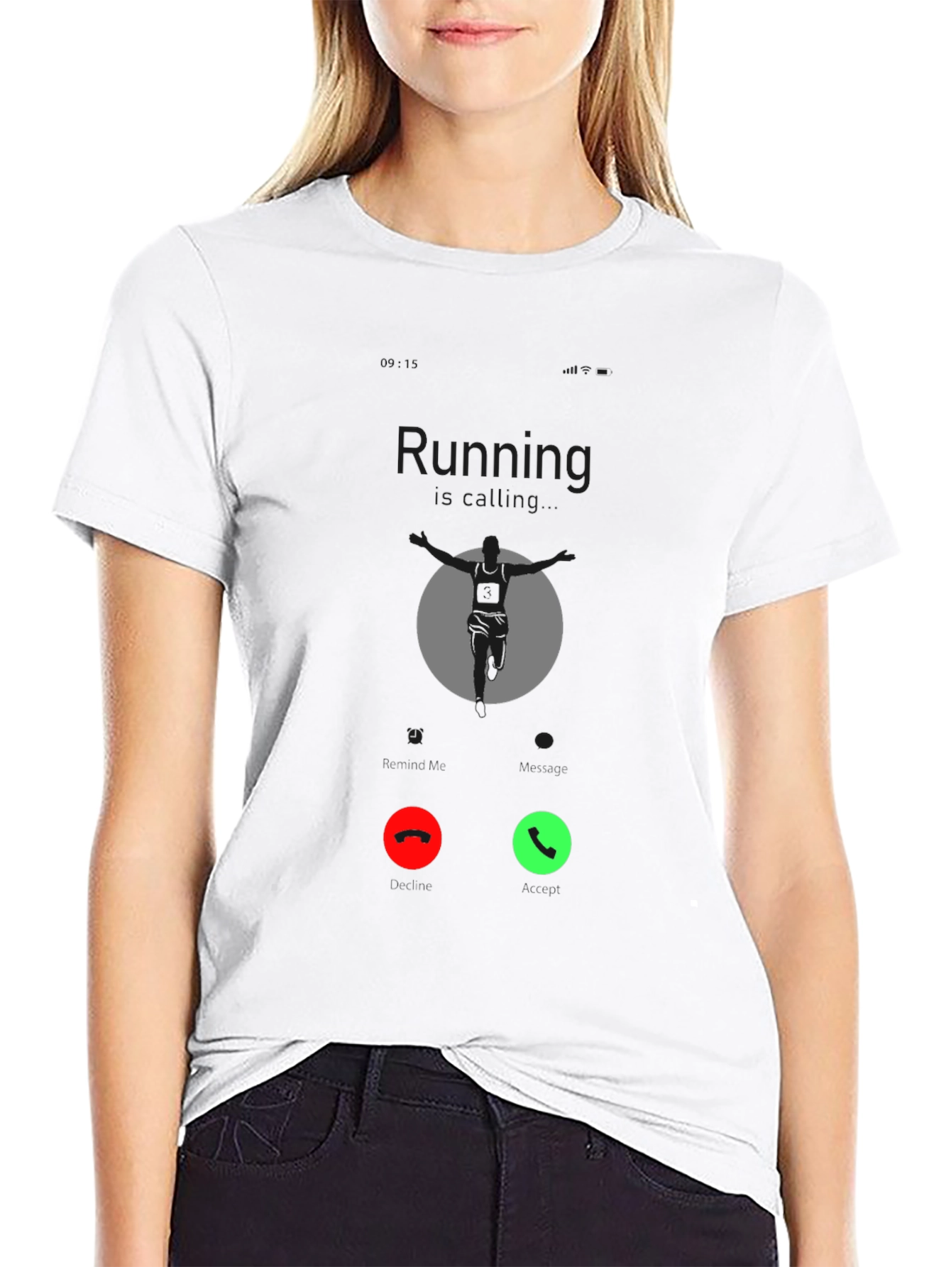 Running Call Black T-Shirt