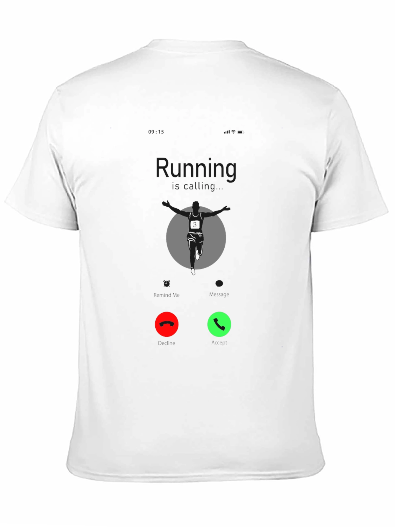Running Call Black T-Shirt