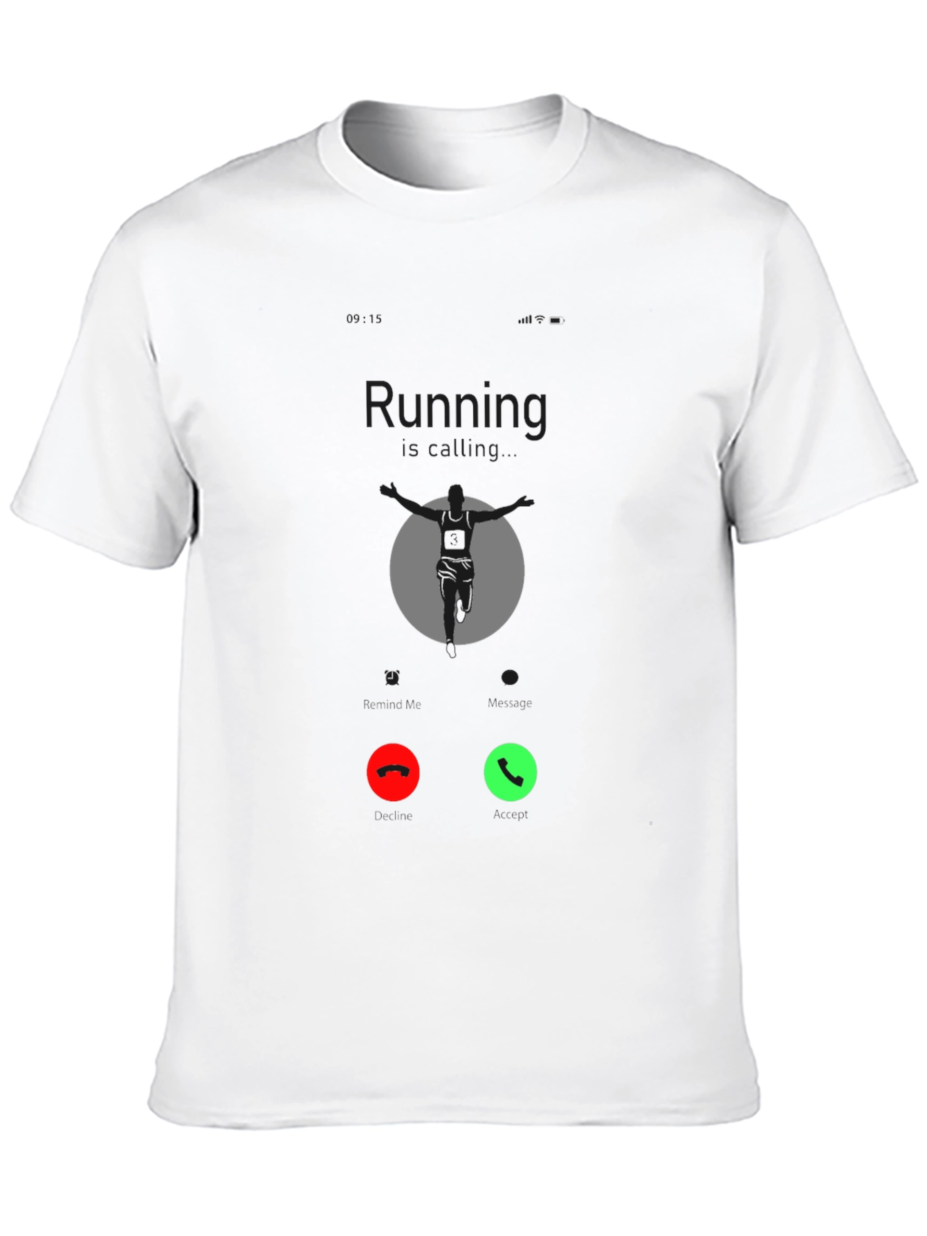 Running Call Black T-Shirt