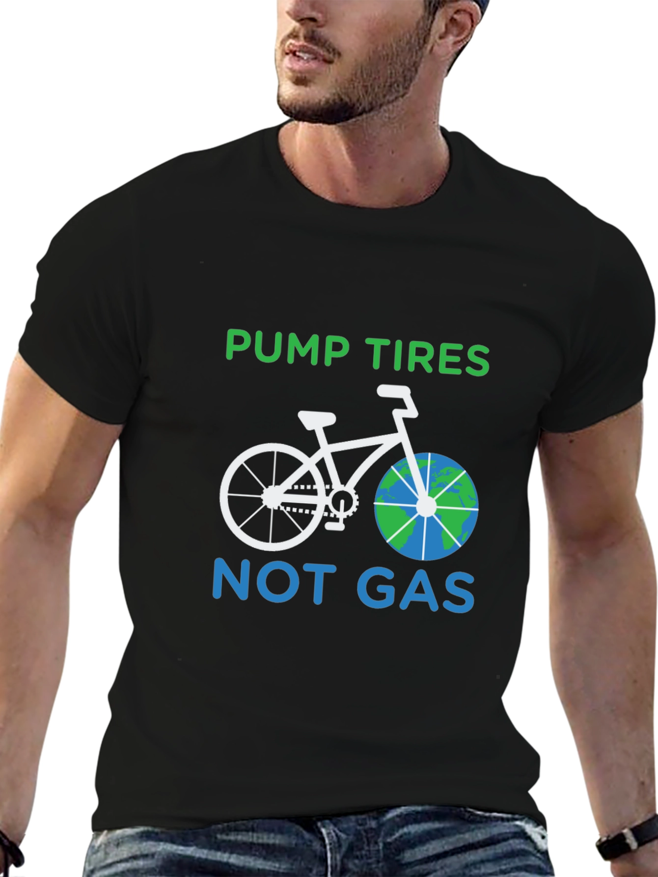 Pump Tires Not Gas T-Shirt - Eco Friendly Ride