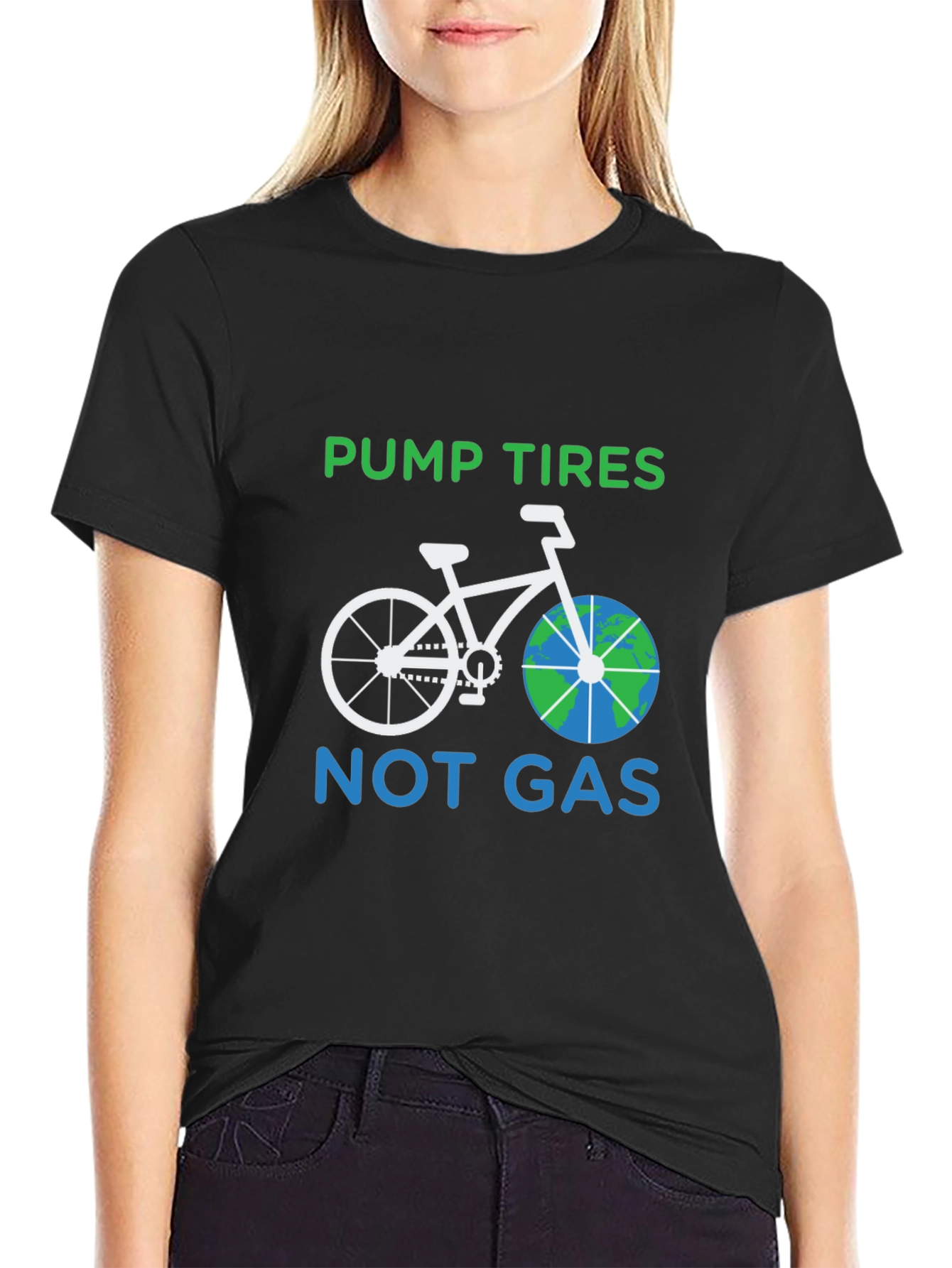 Pump Tires Not Gas T-Shirt - Eco Friendly Ride