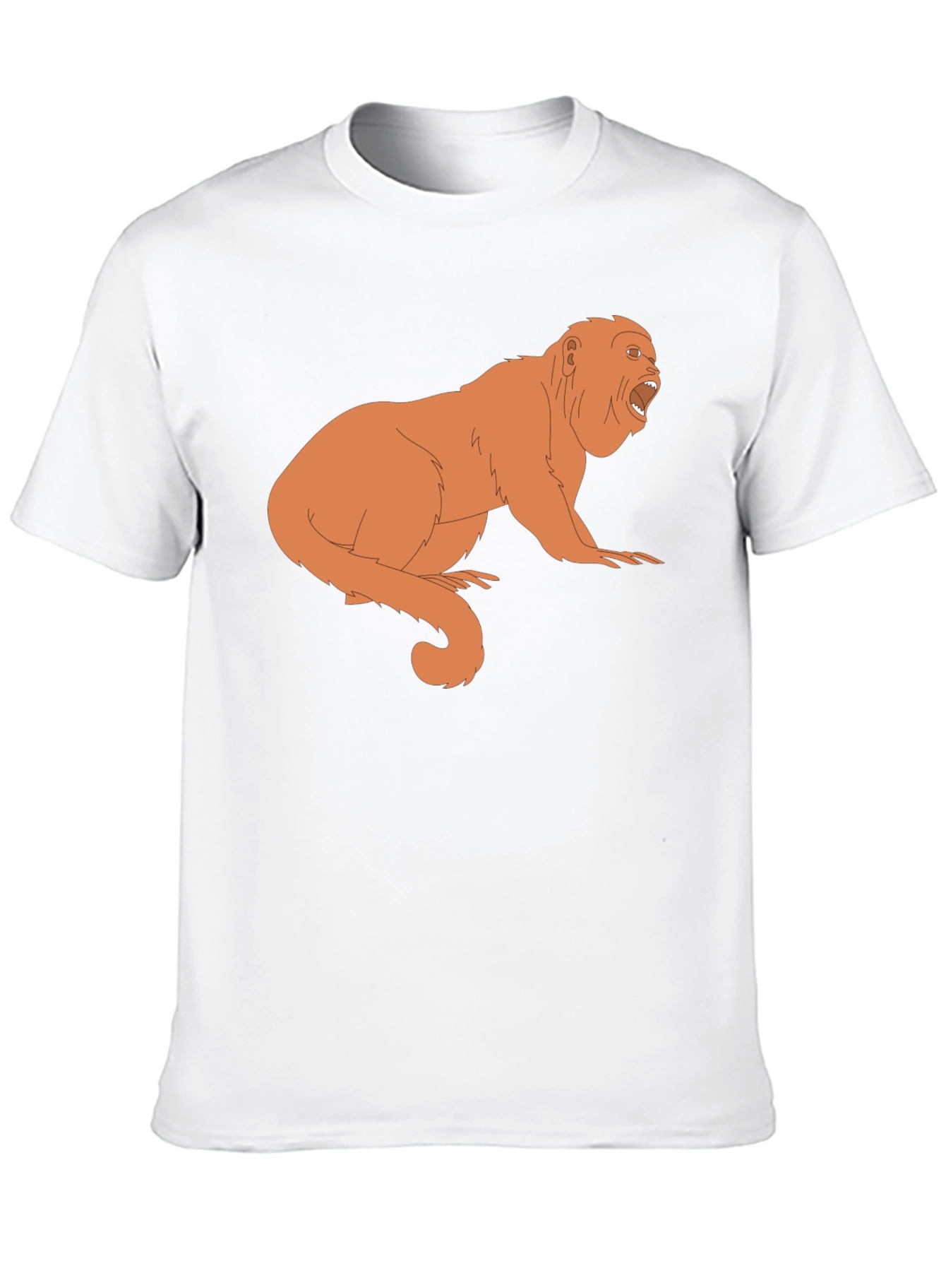 Howler Monkey Graphic Tee - Black Cotton T-Shirt