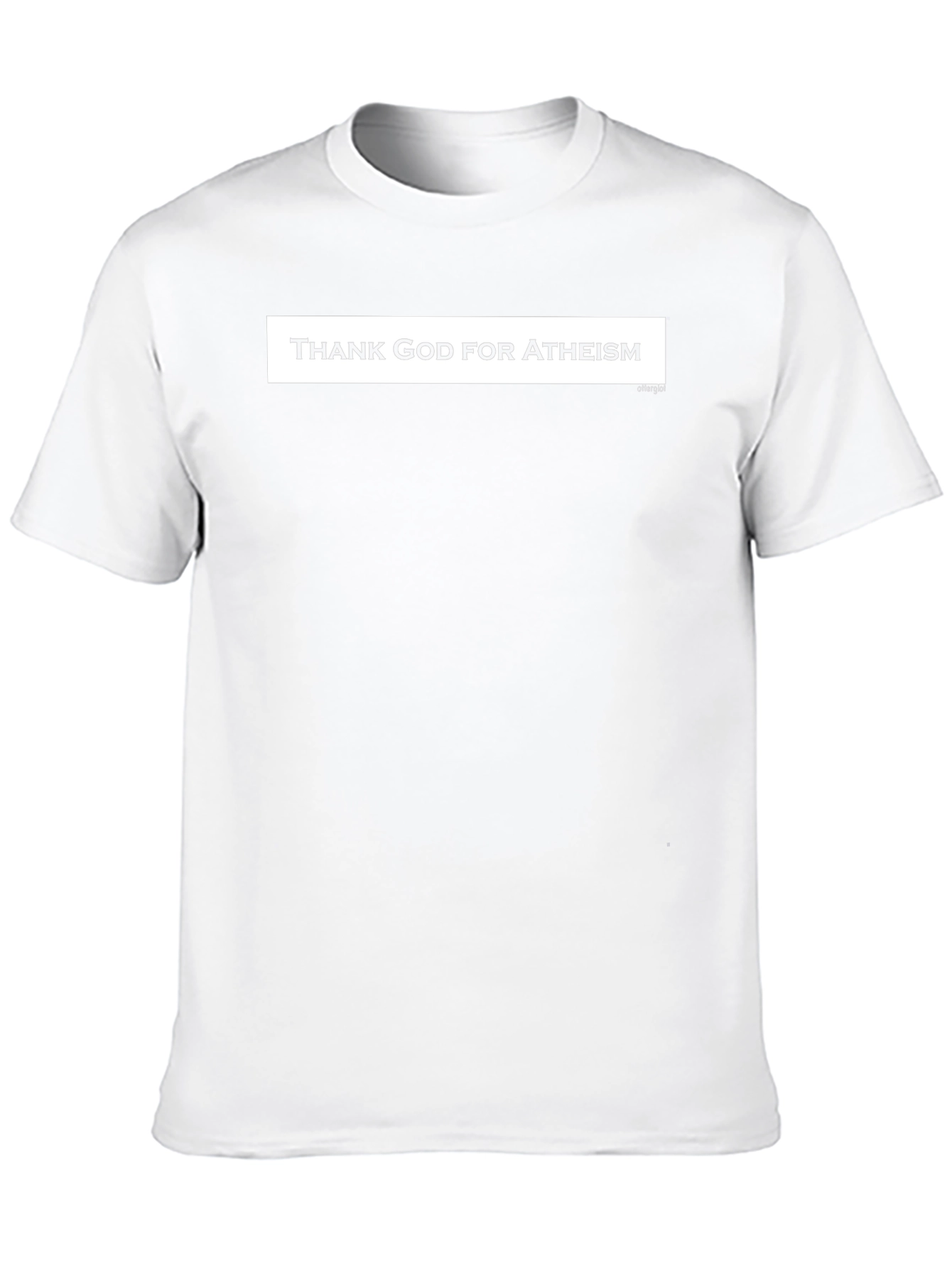 Thank God For Atheism T-Shirt Black Crew Neck