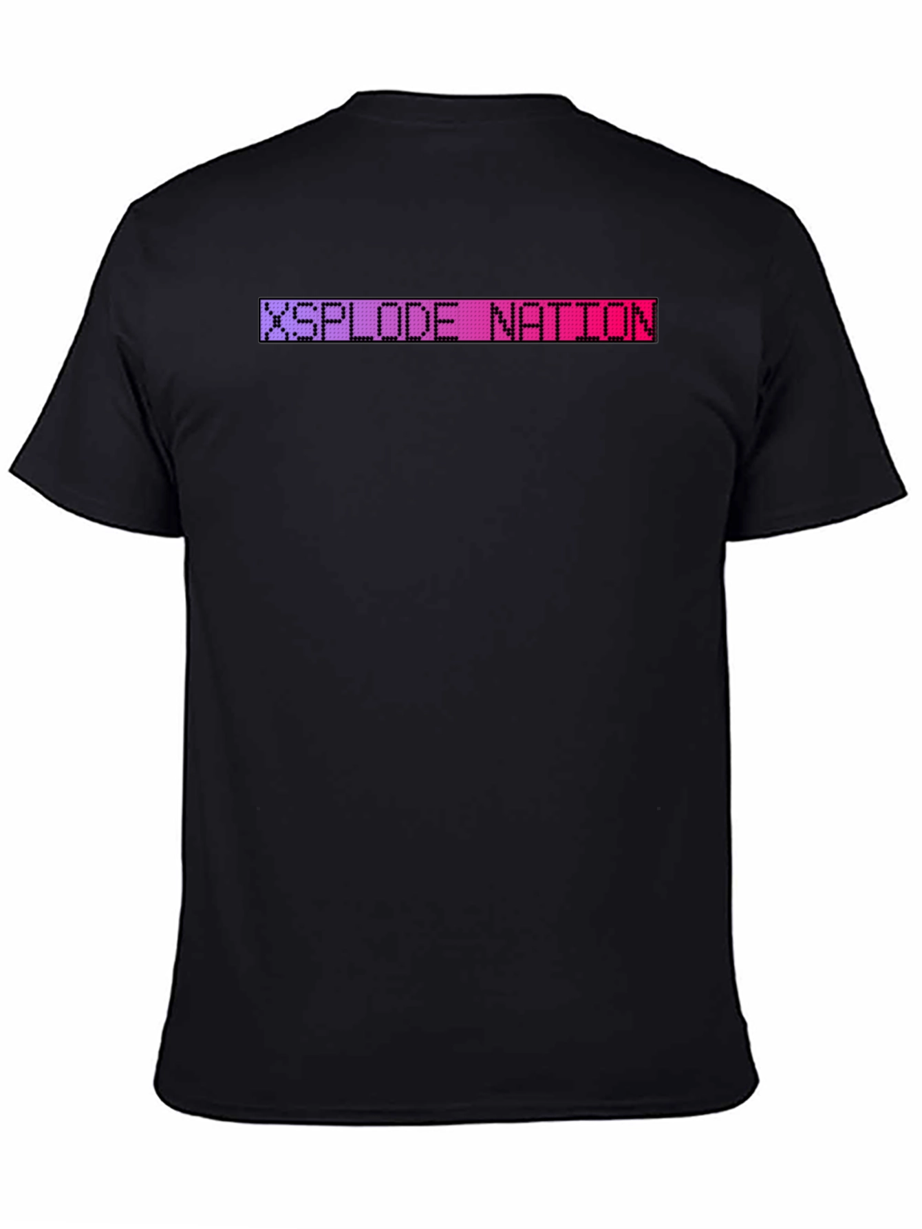 Xsplode Nation Pixel Tee - Black Crew Neck