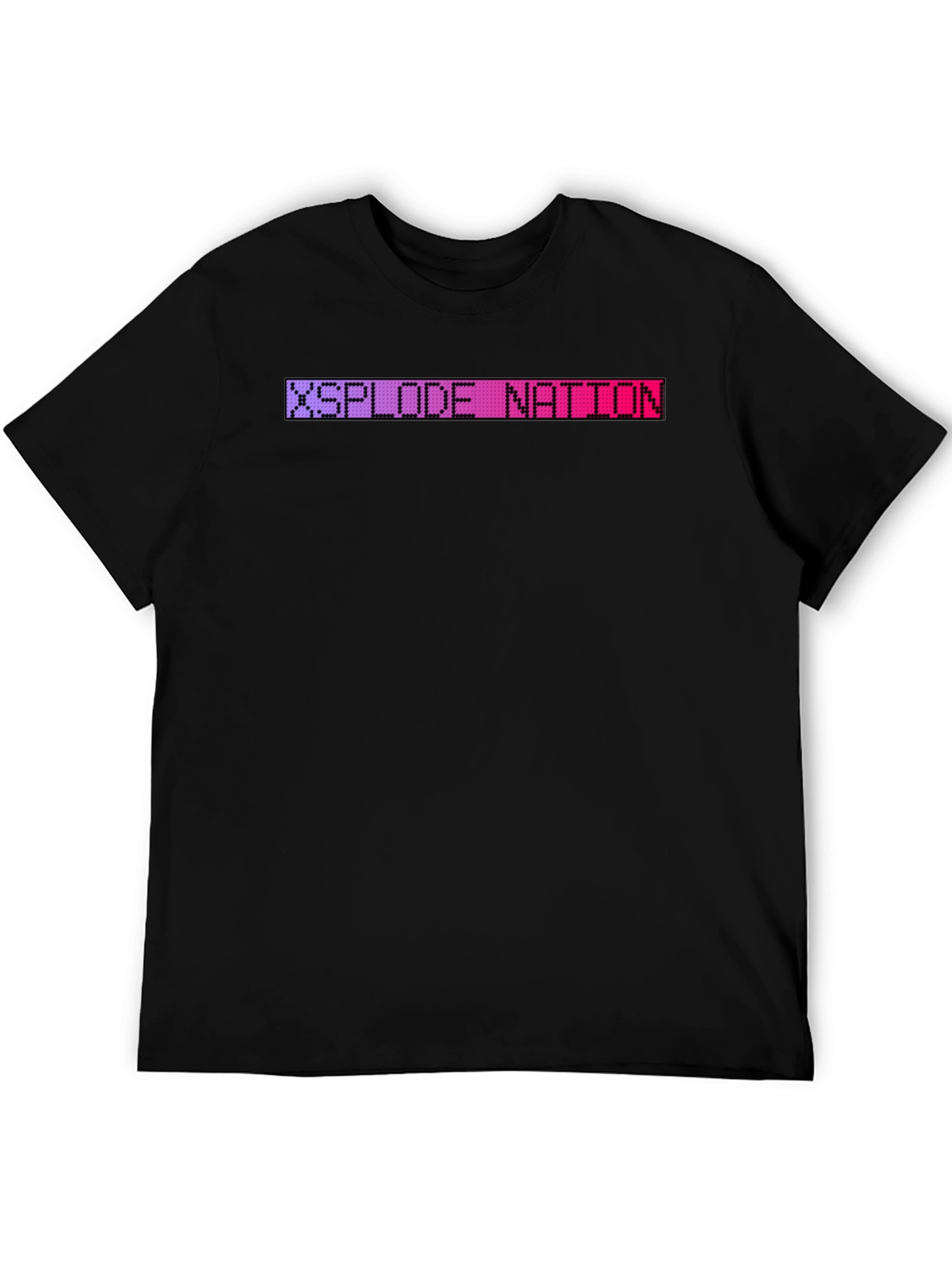 Xsplode Nation Pixel Tee - Black Crew Neck