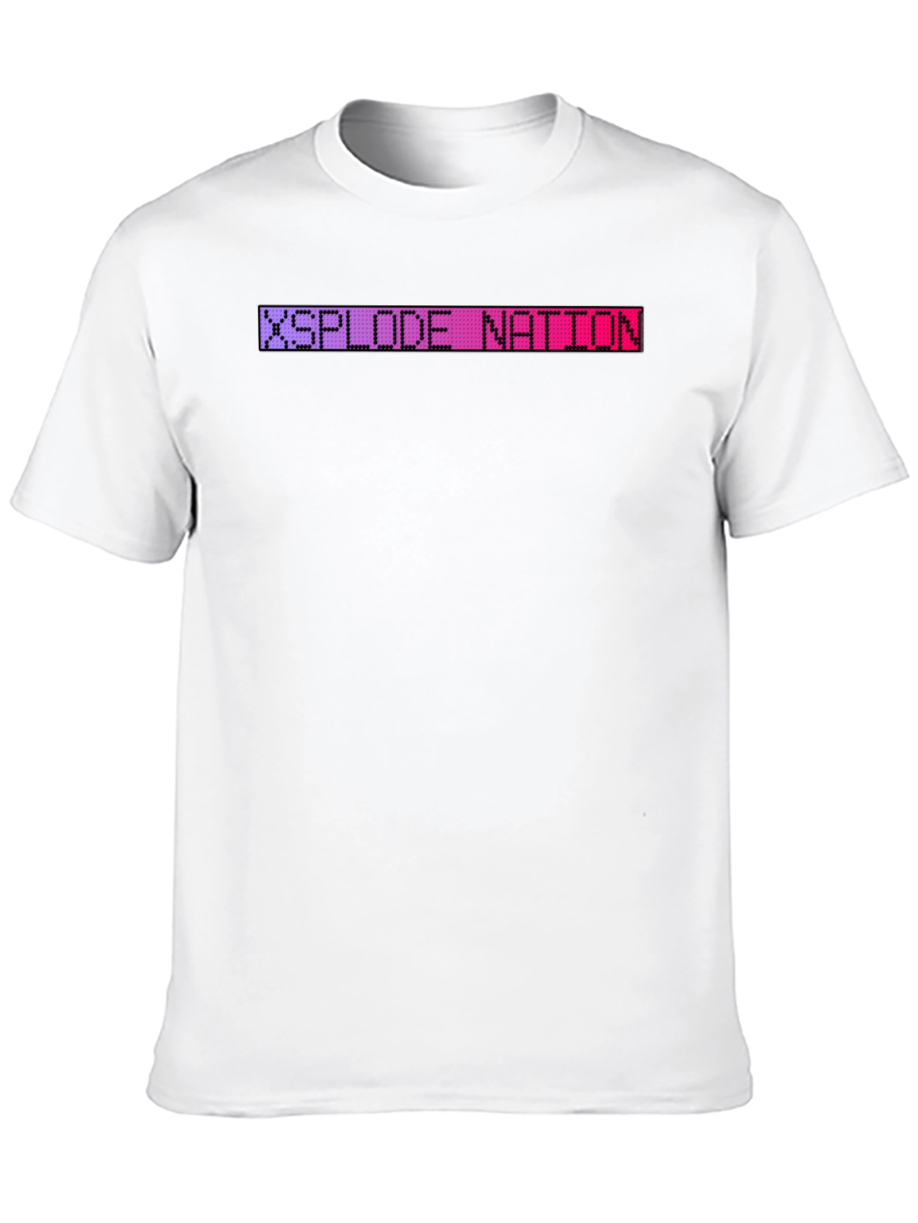 Xsplode Nation Pixel Tee - Black Crew Neck
