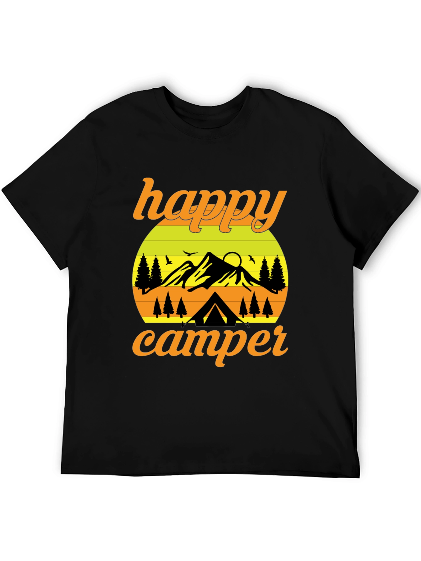 Happy Camper Graphic T-Shirt - Outdoor Adventure