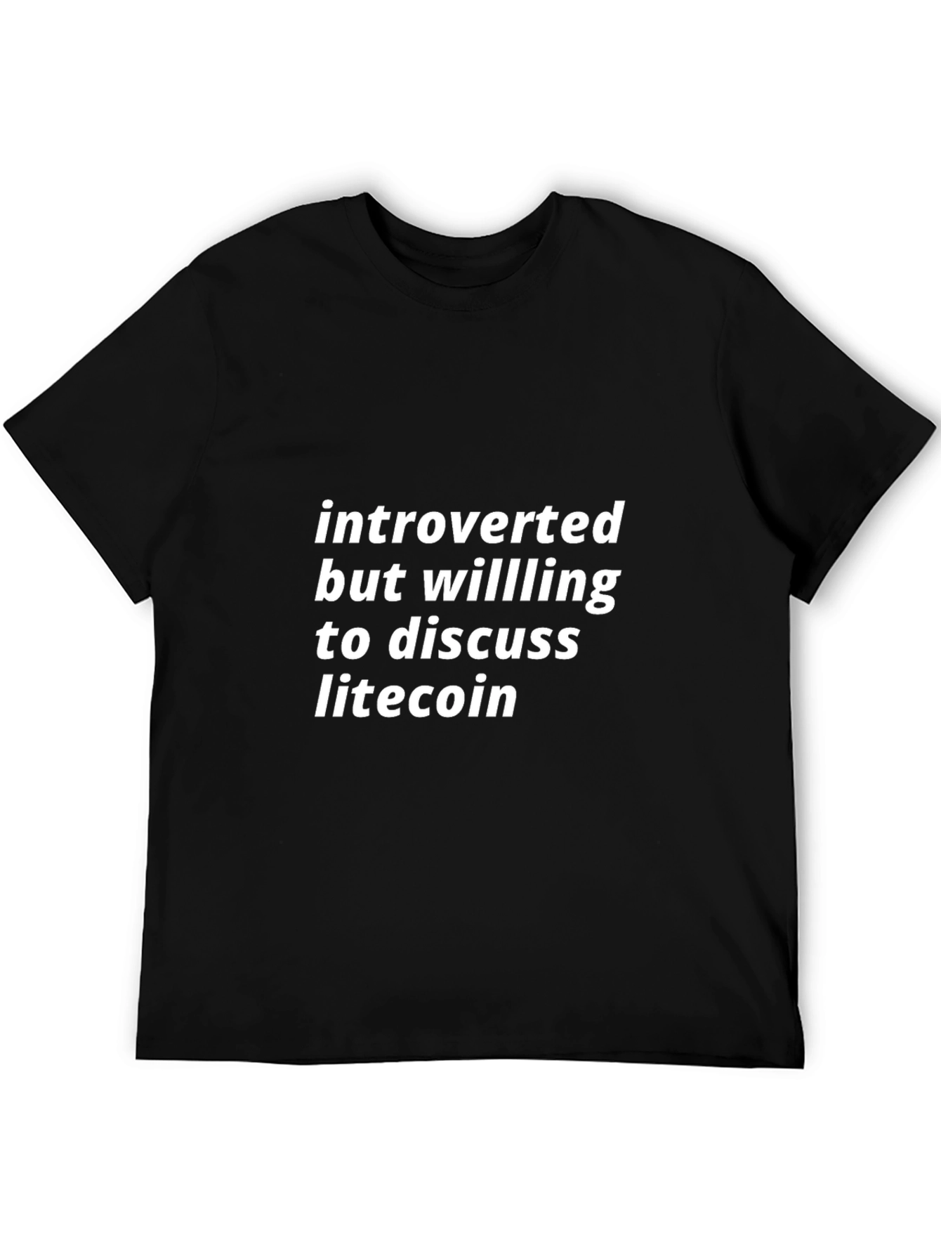 Introverted Litecoin Fan T-Shirt - Crypto Tee
