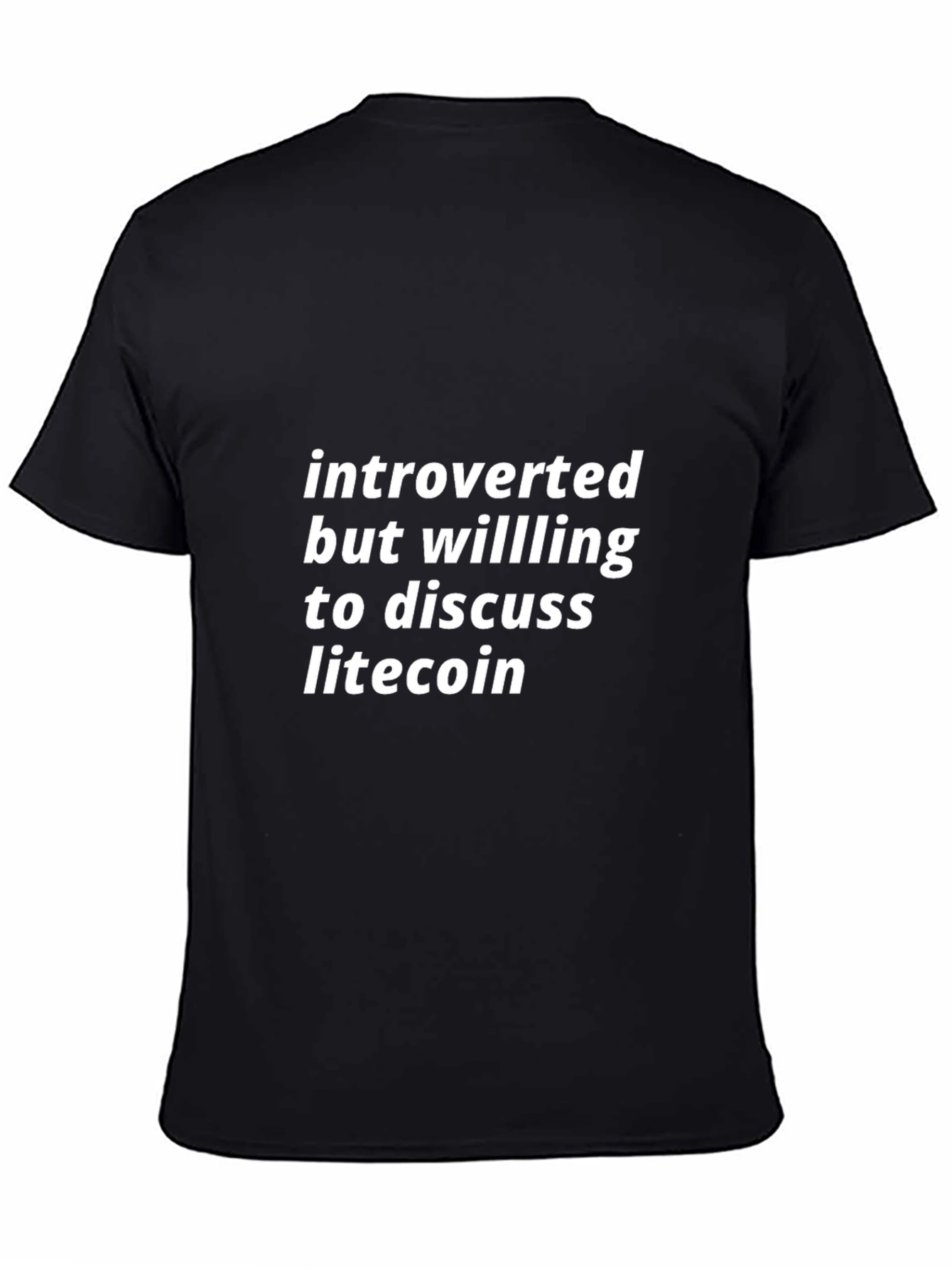 Introverted Litecoin Fan T-Shirt - Crypto Tee