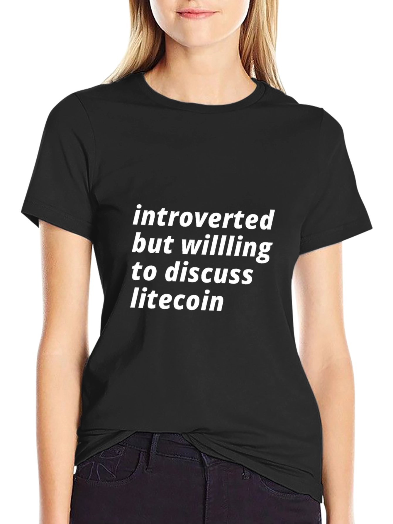 Introverted Litecoin Fan T-Shirt - Crypto Tee