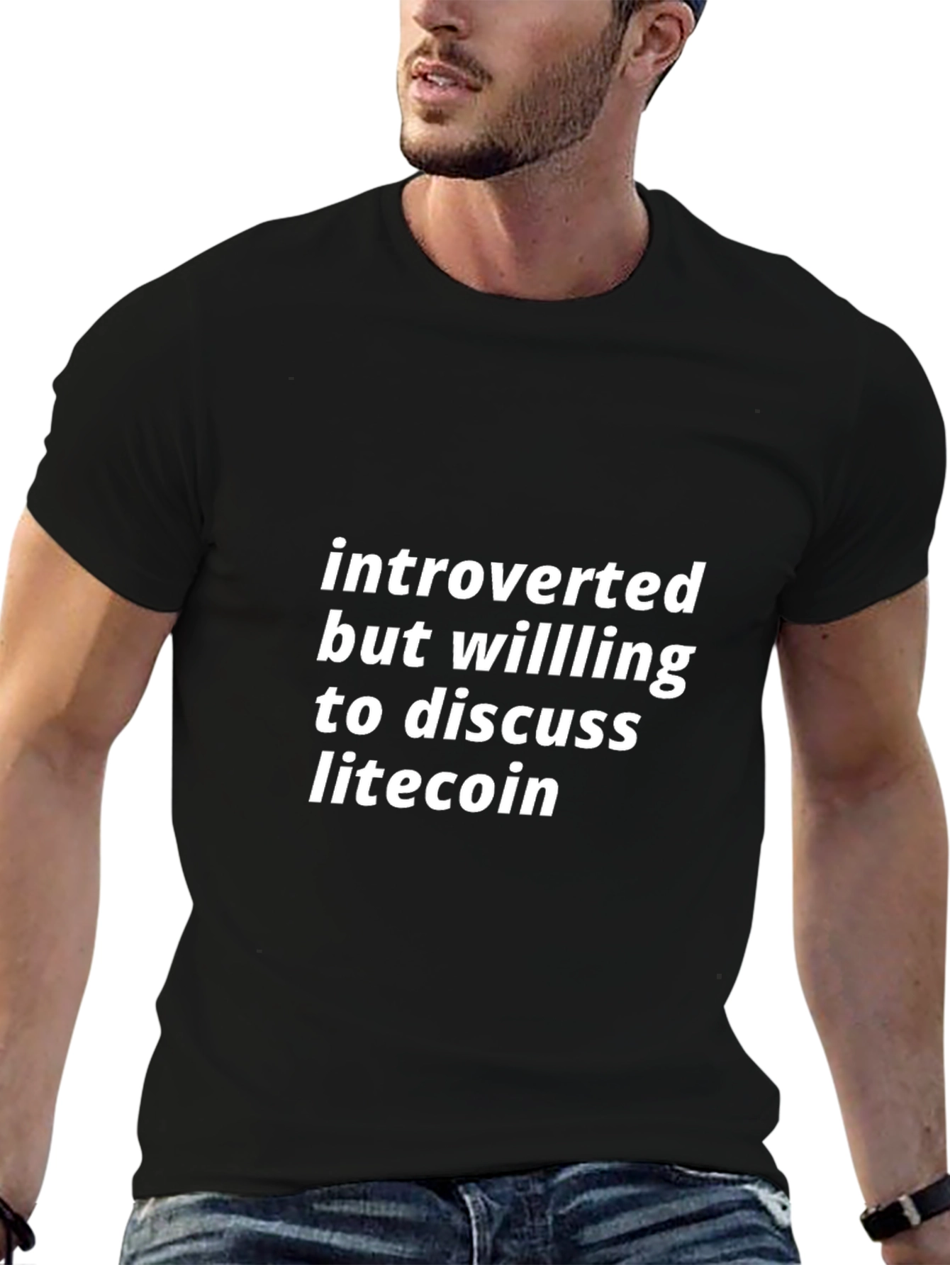 Introverted Litecoin Fan T-Shirt - Crypto Tee