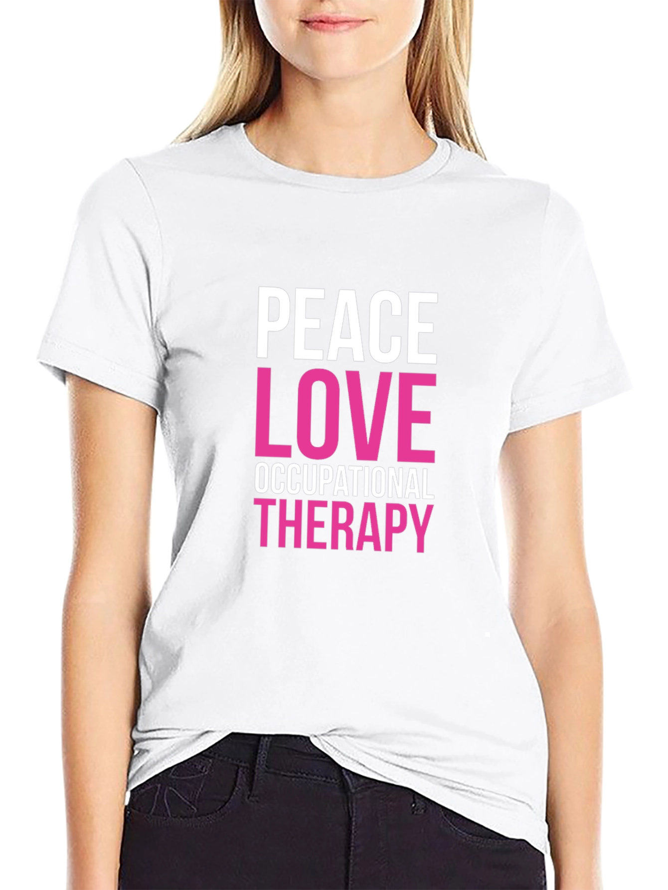 Peace Love Occupational Therapy Graphic Tee