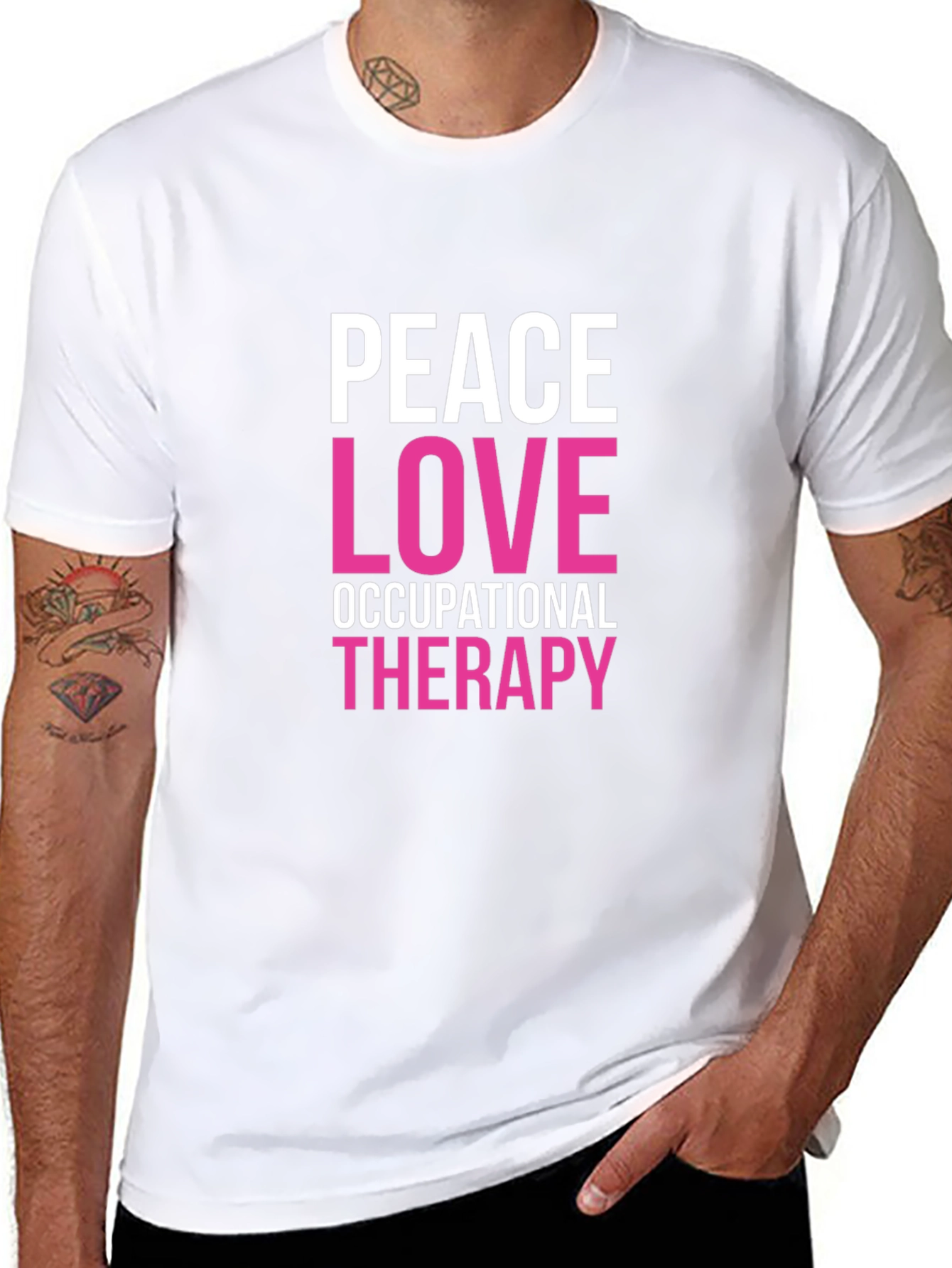 Peace Love Occupational Therapy Graphic Tee