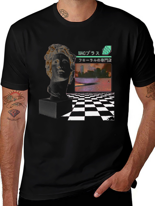 Vaporwave Aesthetic T-Shirt - Floral Shoppe Design