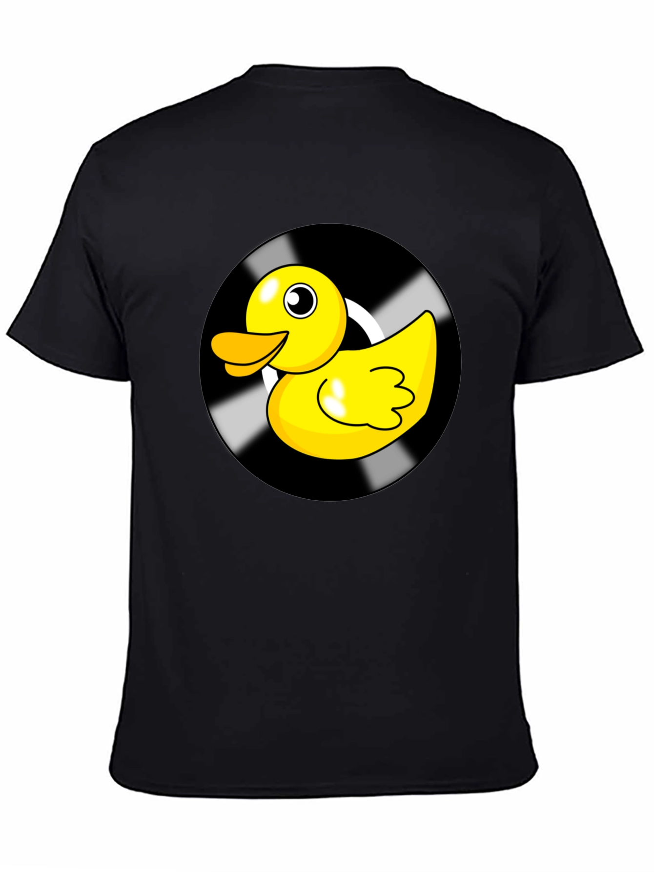 Duck Vinyl Record Black Graphic Tee