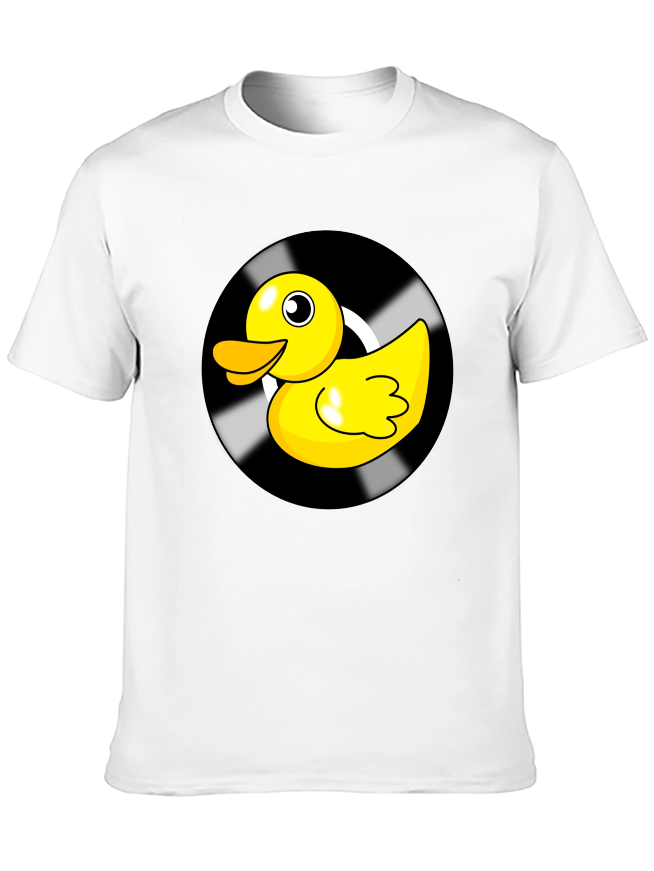 Duck Vinyl Record Black Graphic Tee