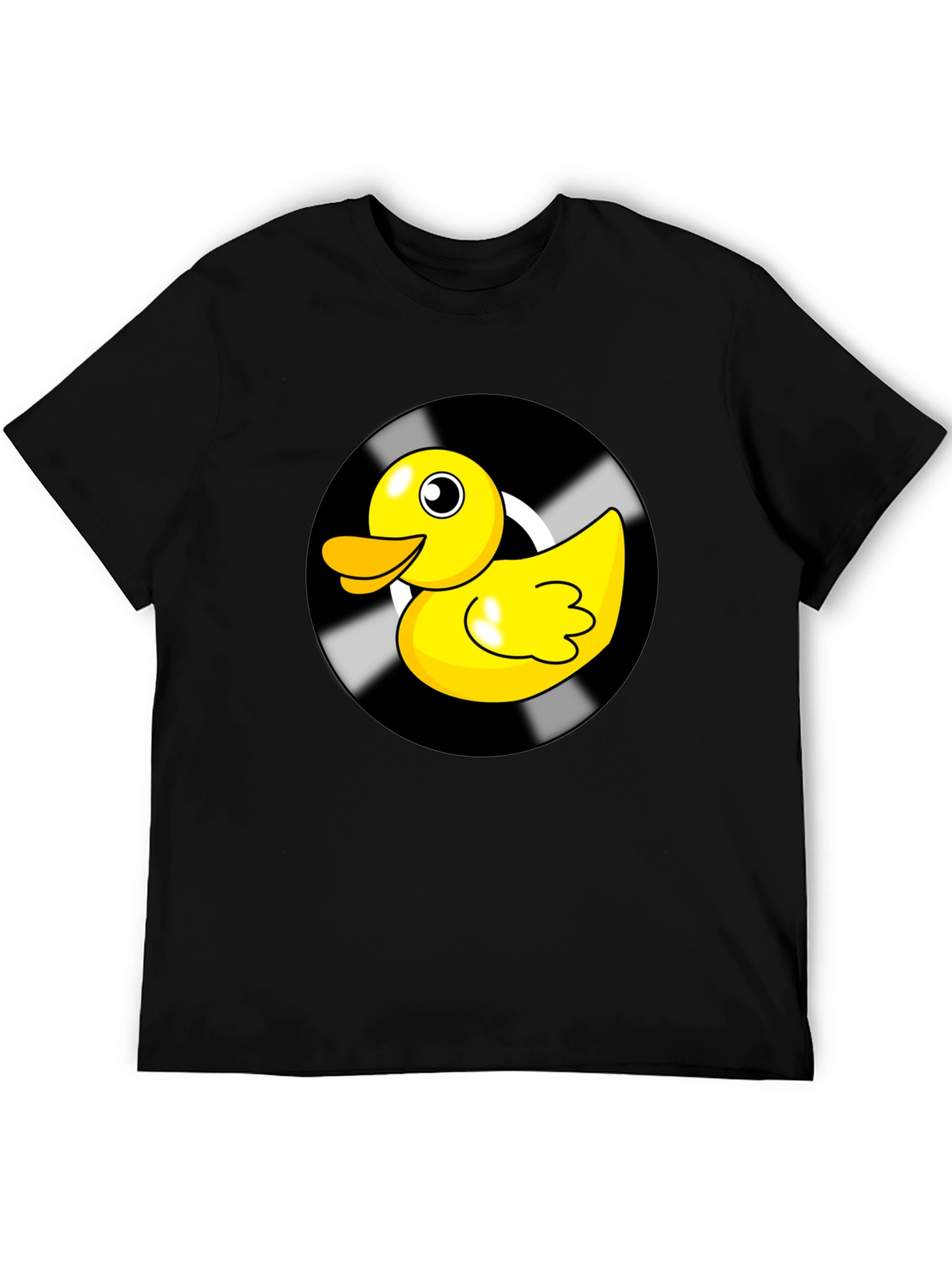 Duck Vinyl Record Black Graphic Tee