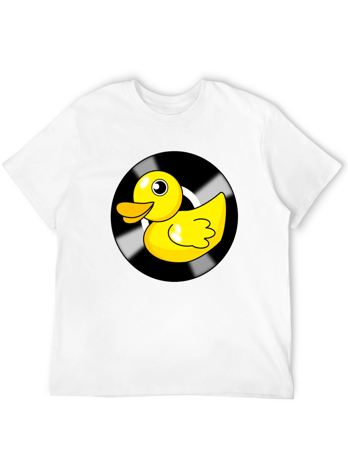 Duck Vinyl Record Black Graphic Tee