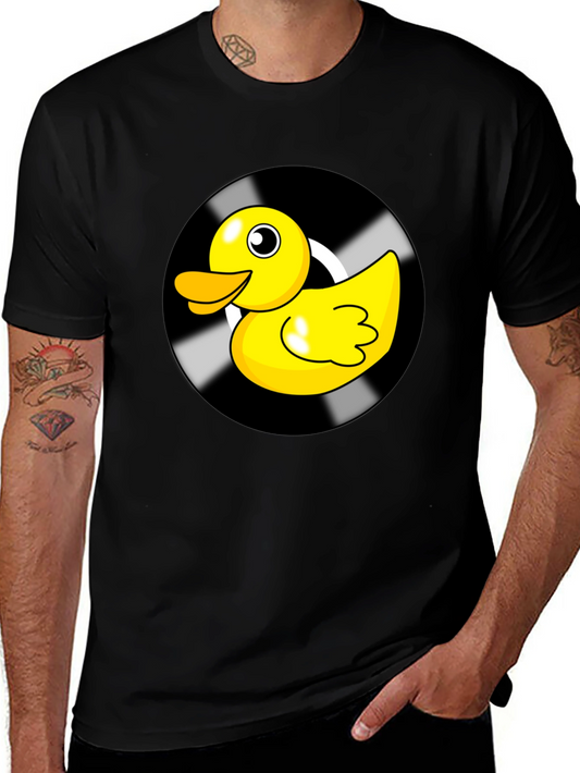 Duck Vinyl Record Black Graphic Tee