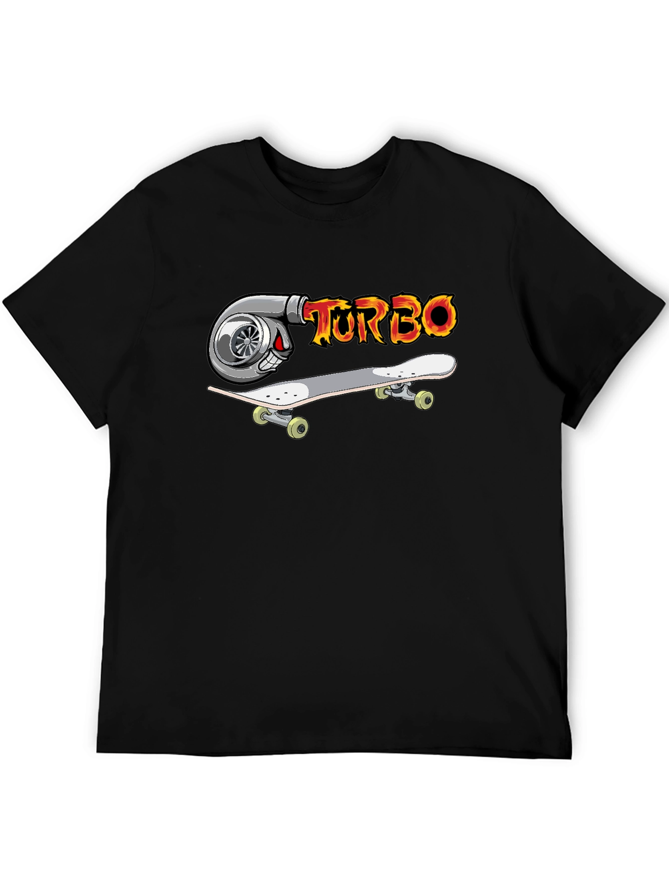 Turbo Skateboard Graphic T-Shirt - Cool Design