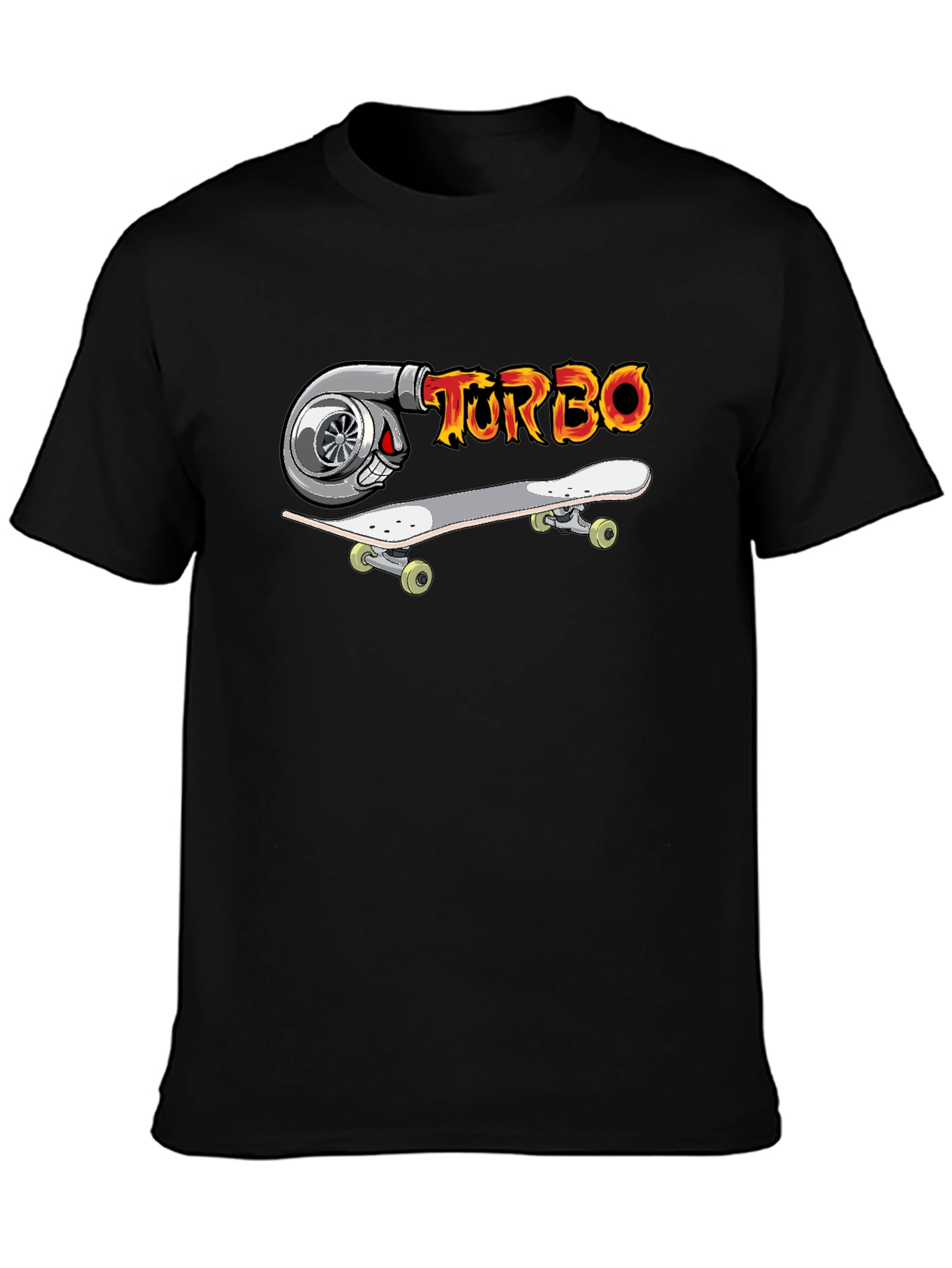 Turbo Skateboard Graphic T-Shirt - Cool Design