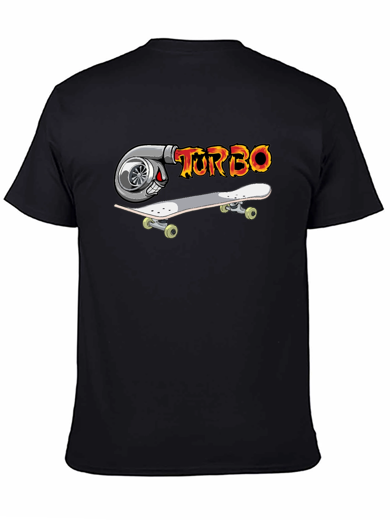 Turbo Skateboard Graphic T-Shirt - Cool Design