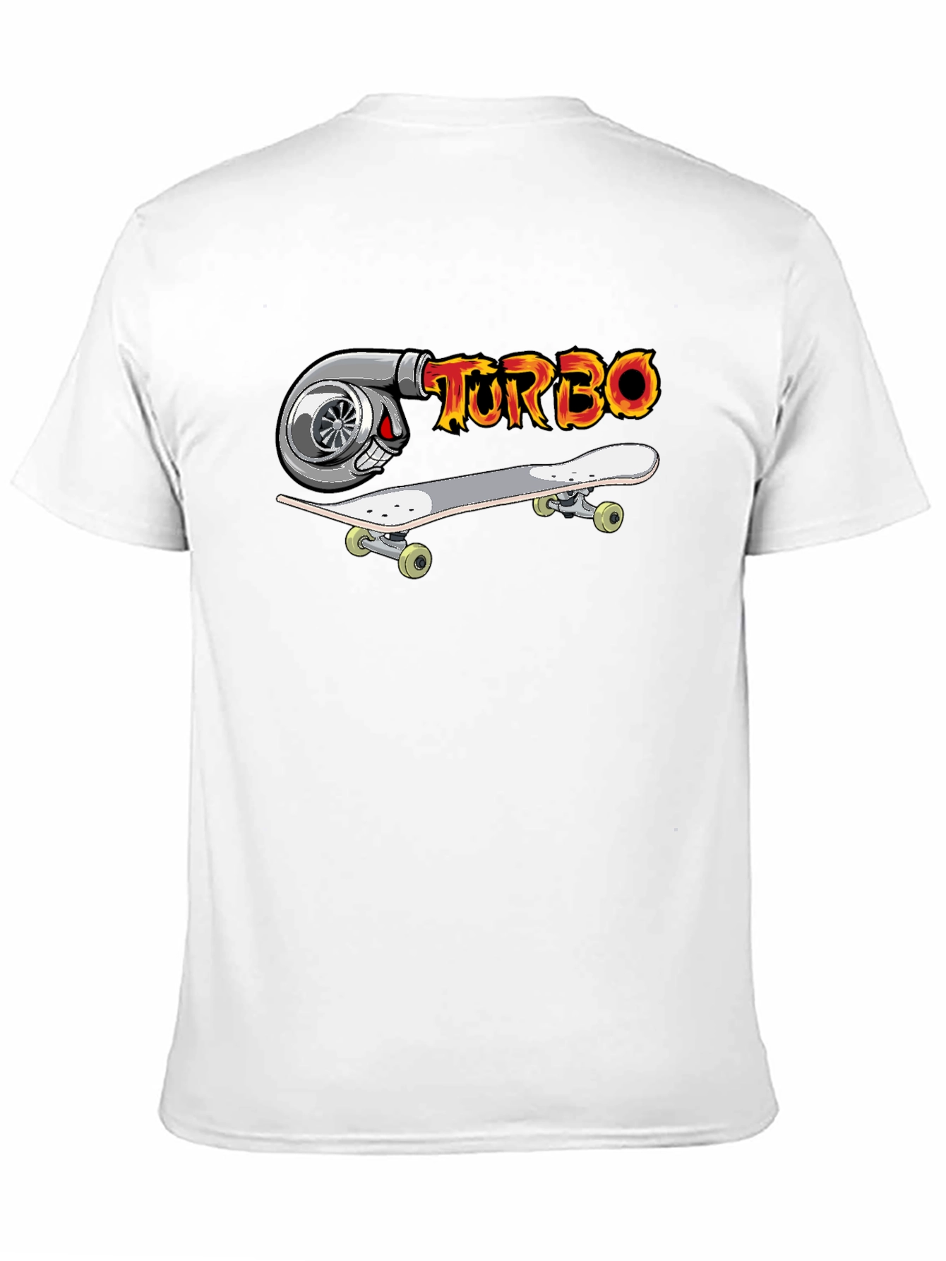 Turbo Skateboard Graphic T-Shirt - Cool Design
