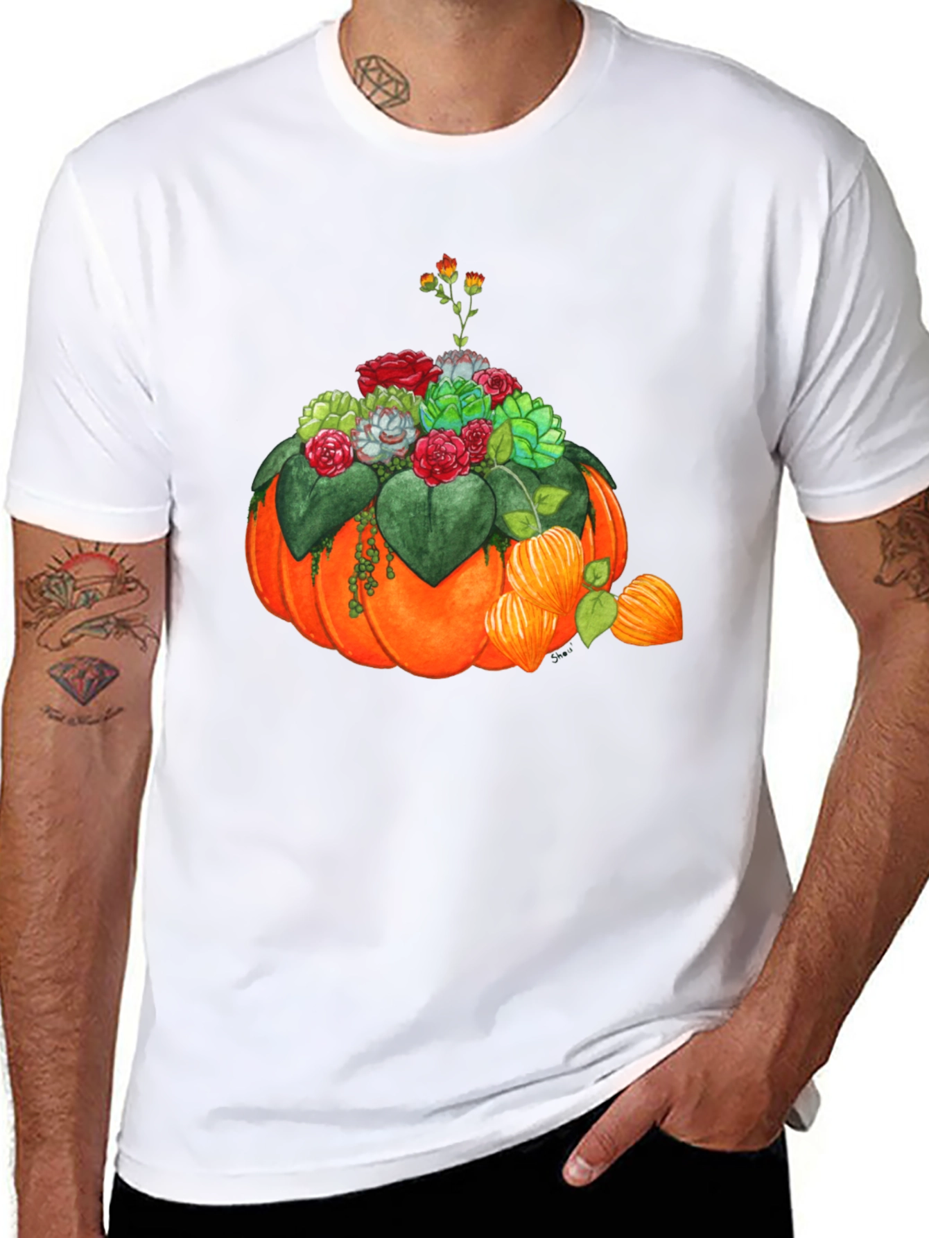 Pumpkin Succulent Graphic Tee