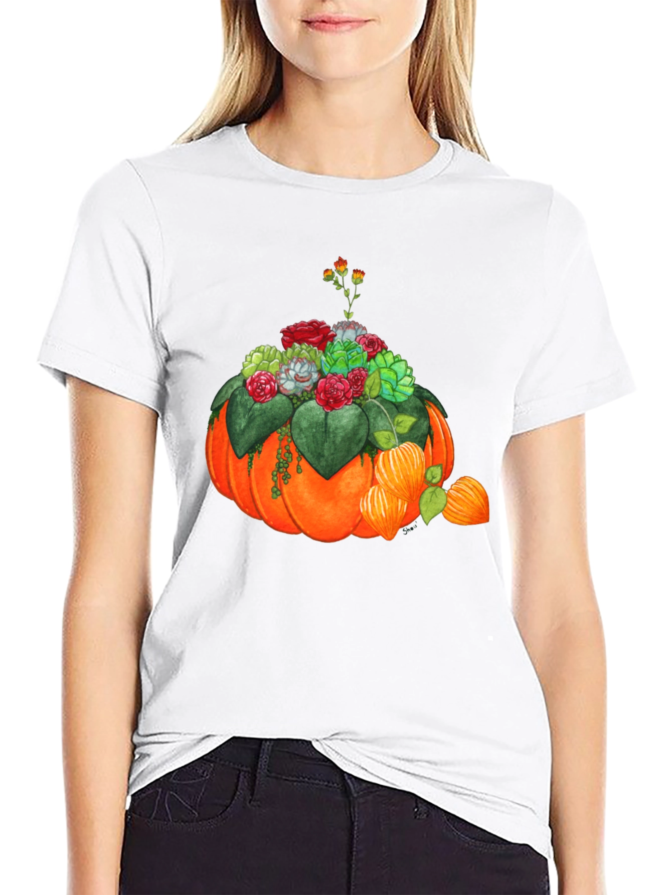 Pumpkin Succulent Graphic Tee